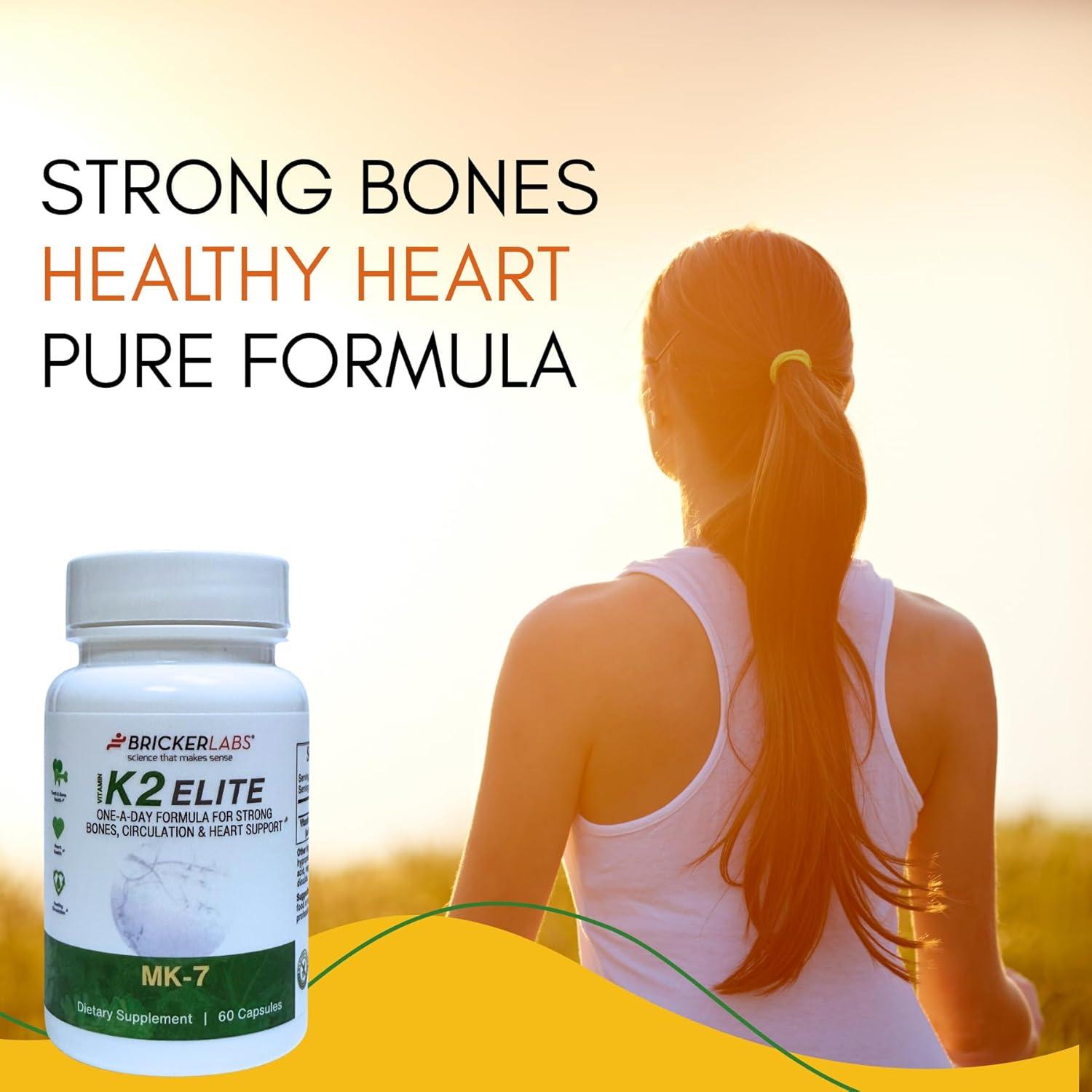 Suplemento Vitamina K2 MK-7 Bricker Labs 160mcg 60 Cápsulas