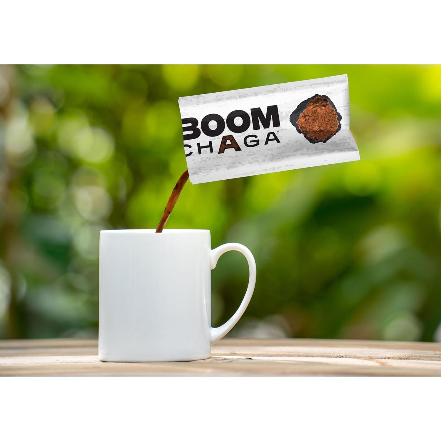 Superbebida de Champiñón Chaga BOOM, 31 Paquetes Antioxidantes