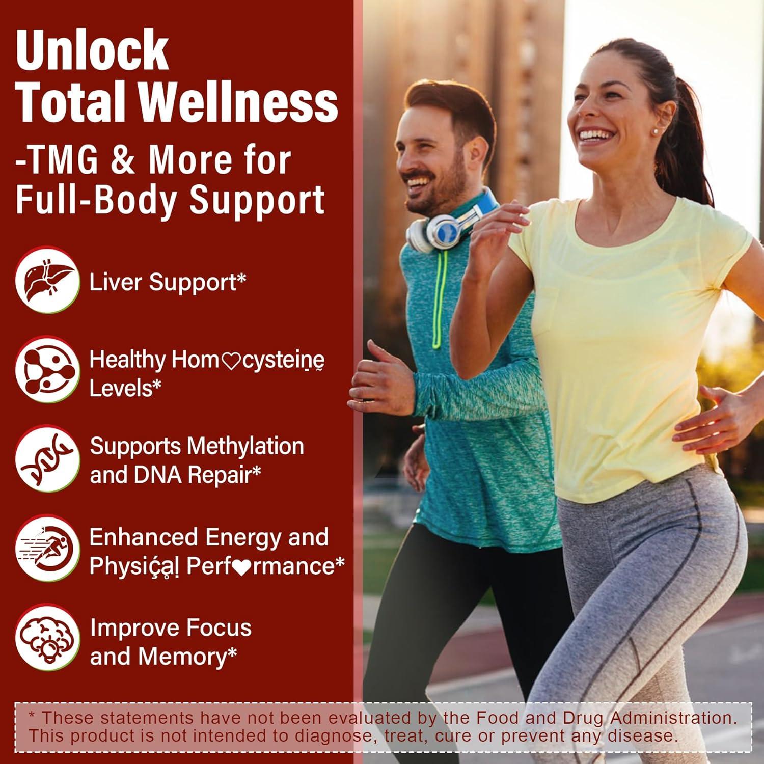 Multivitamínico Metilado TMG Sin Azúcar 1000mg - 4 Gomas