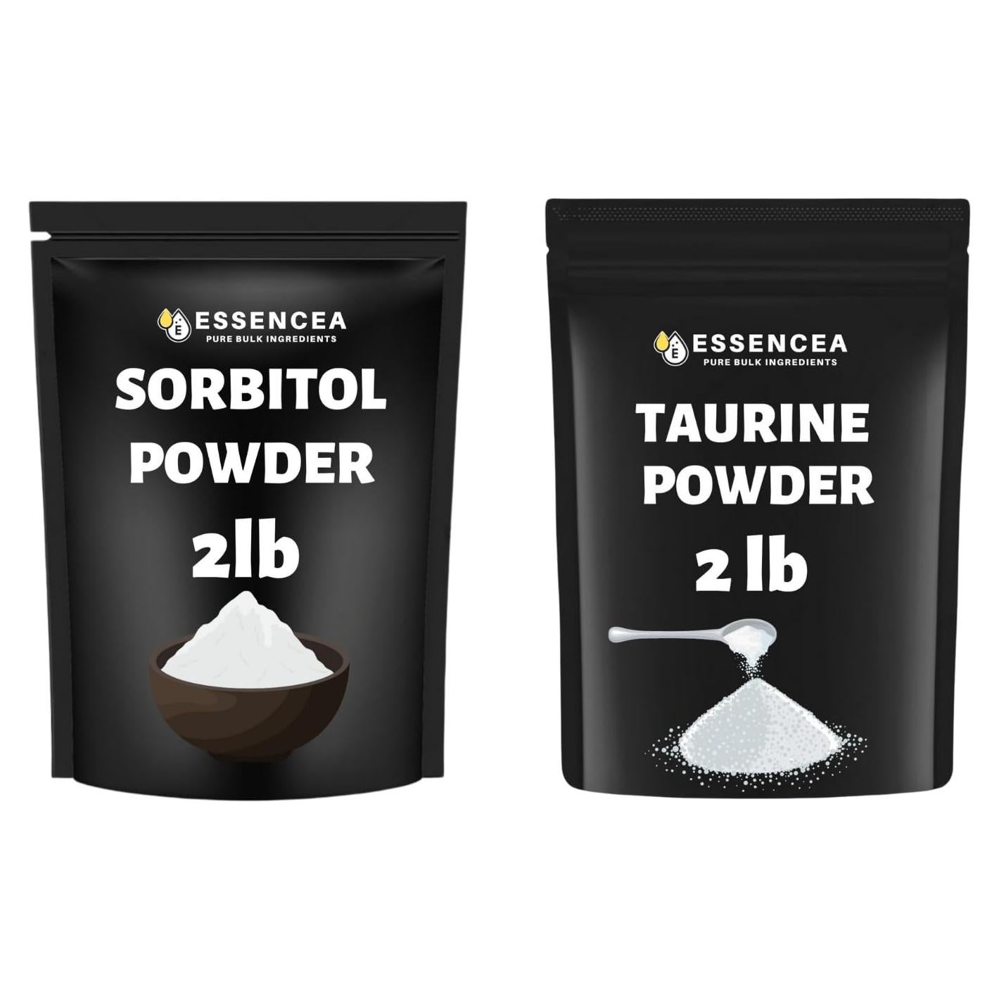 Combo Polvo de Sorbitol 0.91kg y Taurina 0.91kg - Culinario y Suplementos