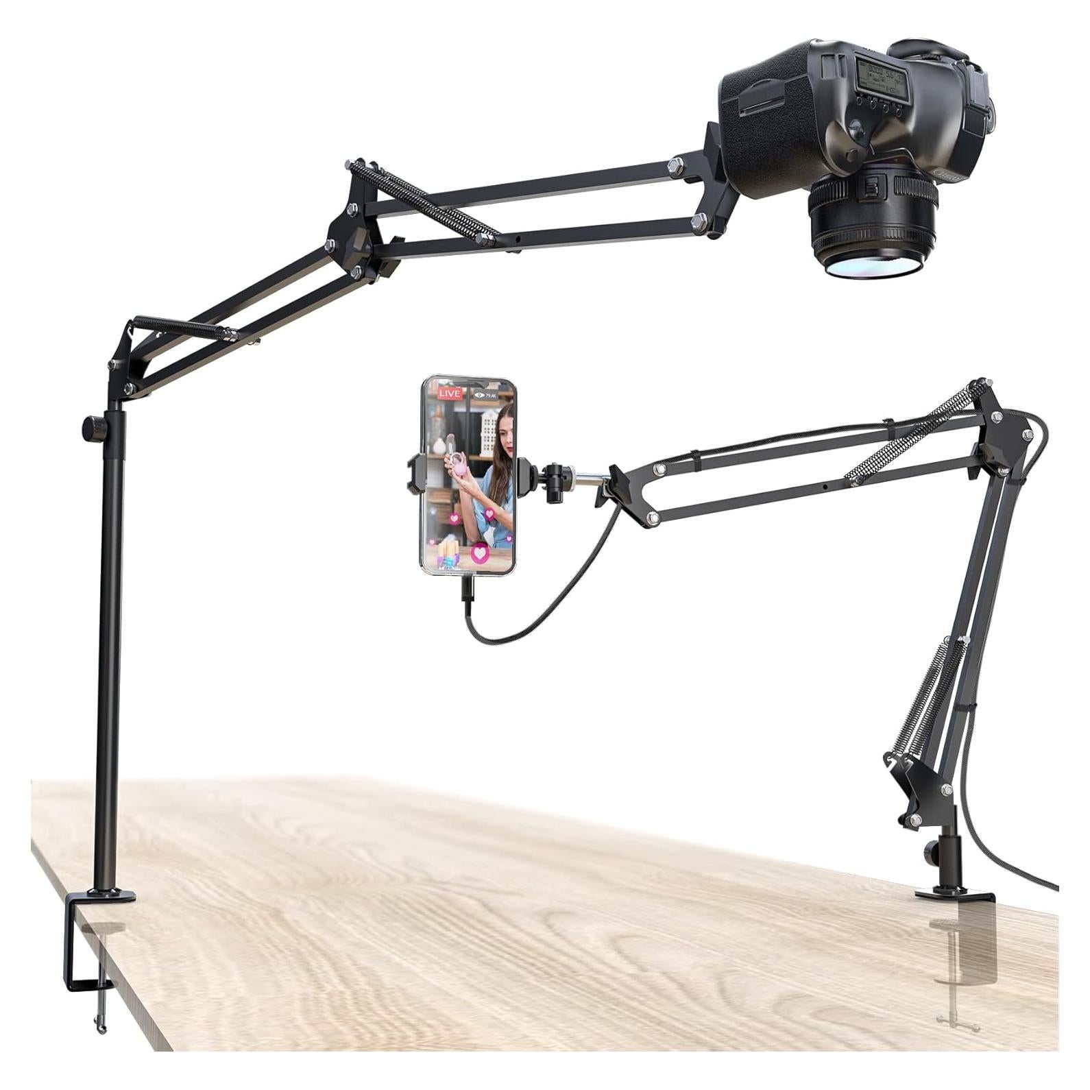 Soporte de Cámara CACENCAN Ajustable 360° para Escritorio