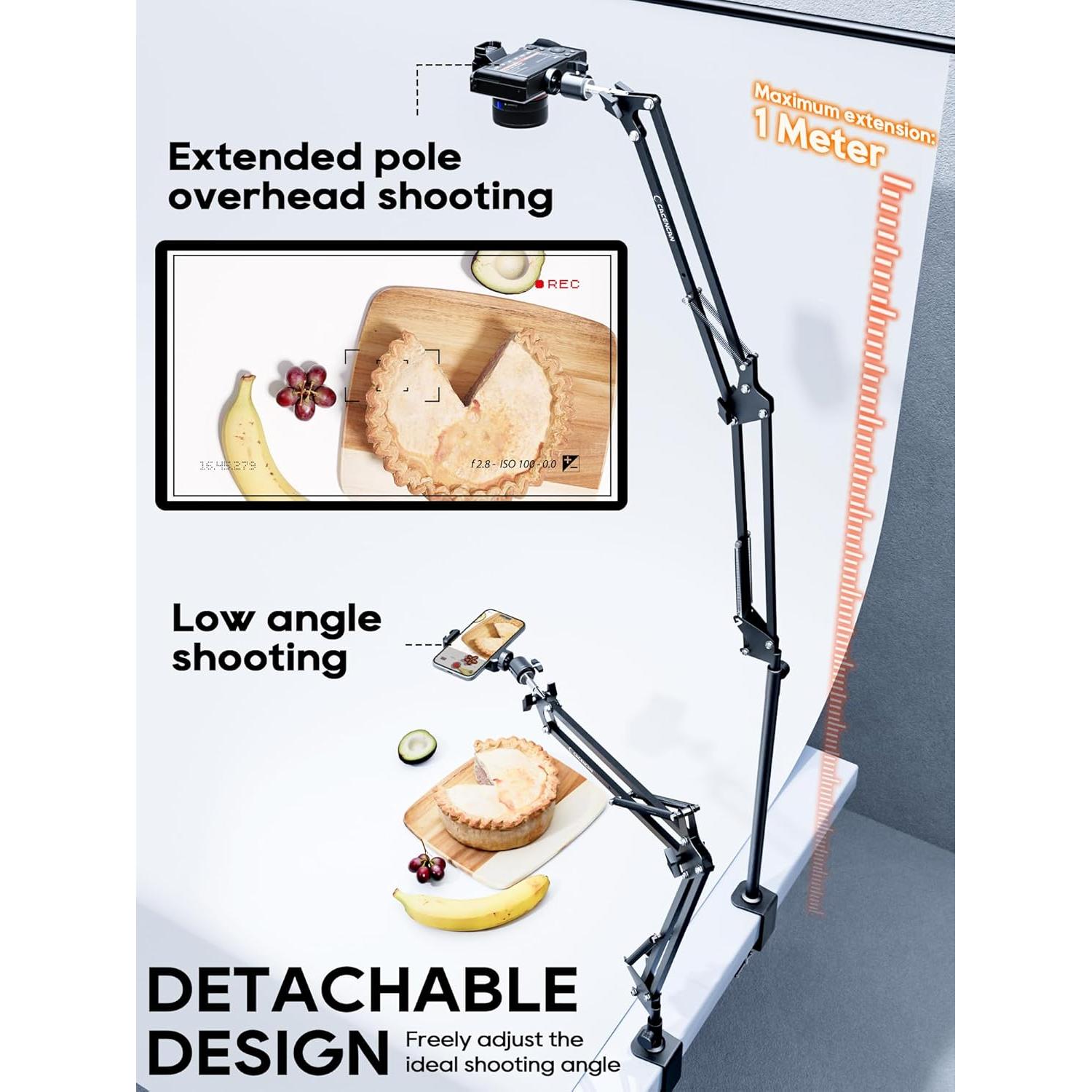 Soporte de Cámara CACENCAN Ajustable 360° para Escritorio