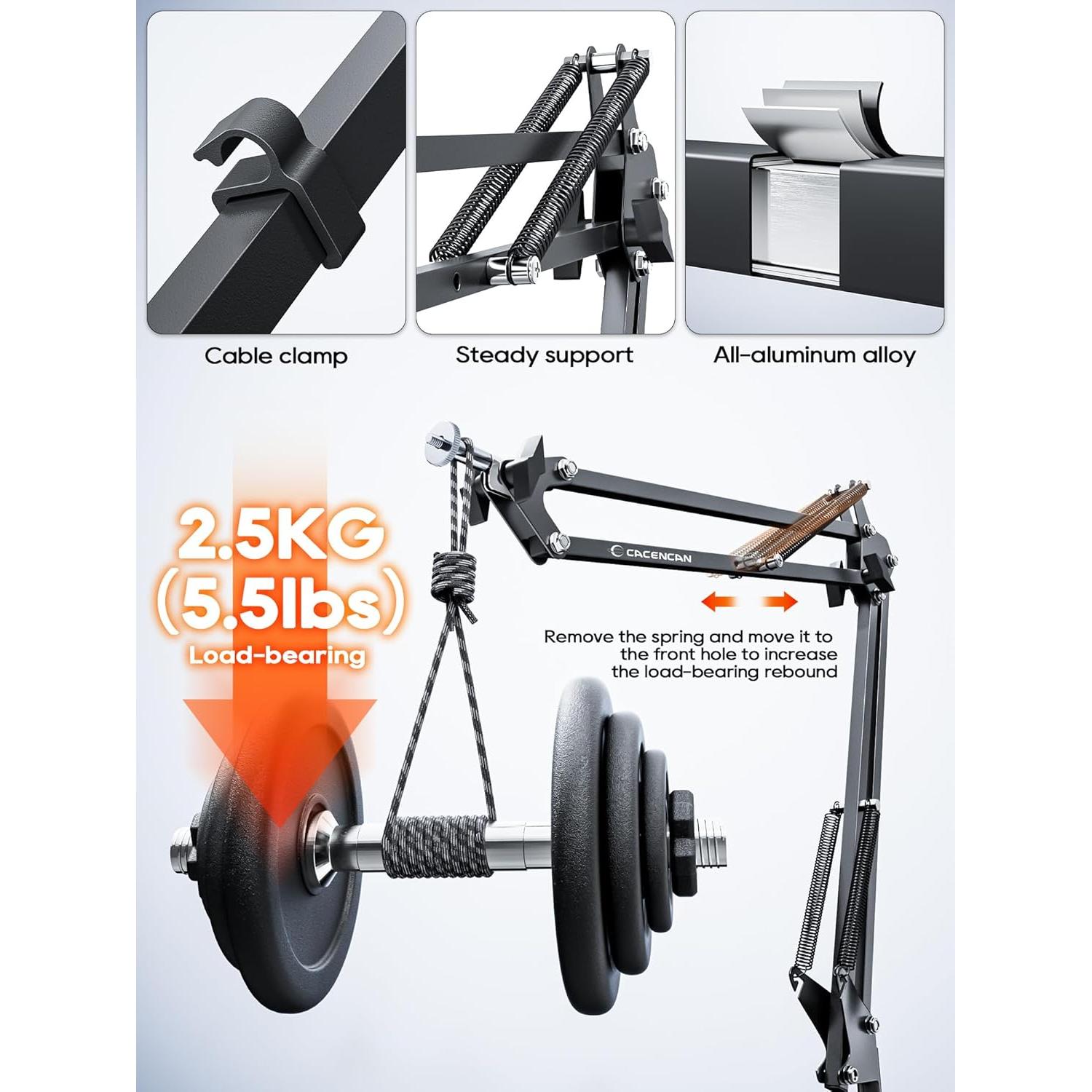 Soporte de Cámara CACENCAN Ajustable 360° para Escritorio