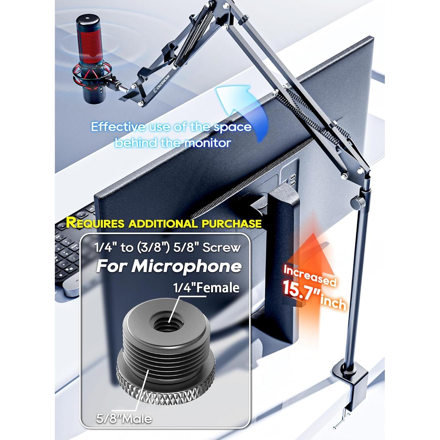 Soporte de Cámara CACENCAN Ajustable 360° para Escritorio