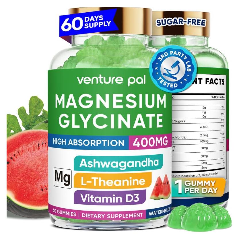 Gominolas de Magnesio Glicinato 400mg Venture Pal 60 Unidades