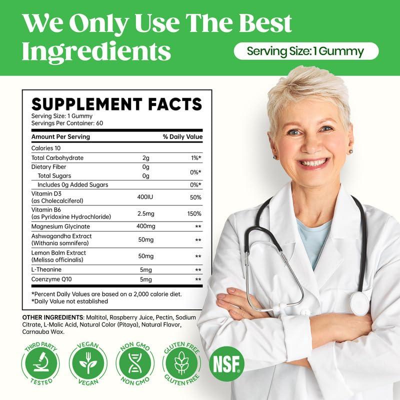 Gominolas de Magnesio Glicinato 400mg Venture Pal 60 Unidades