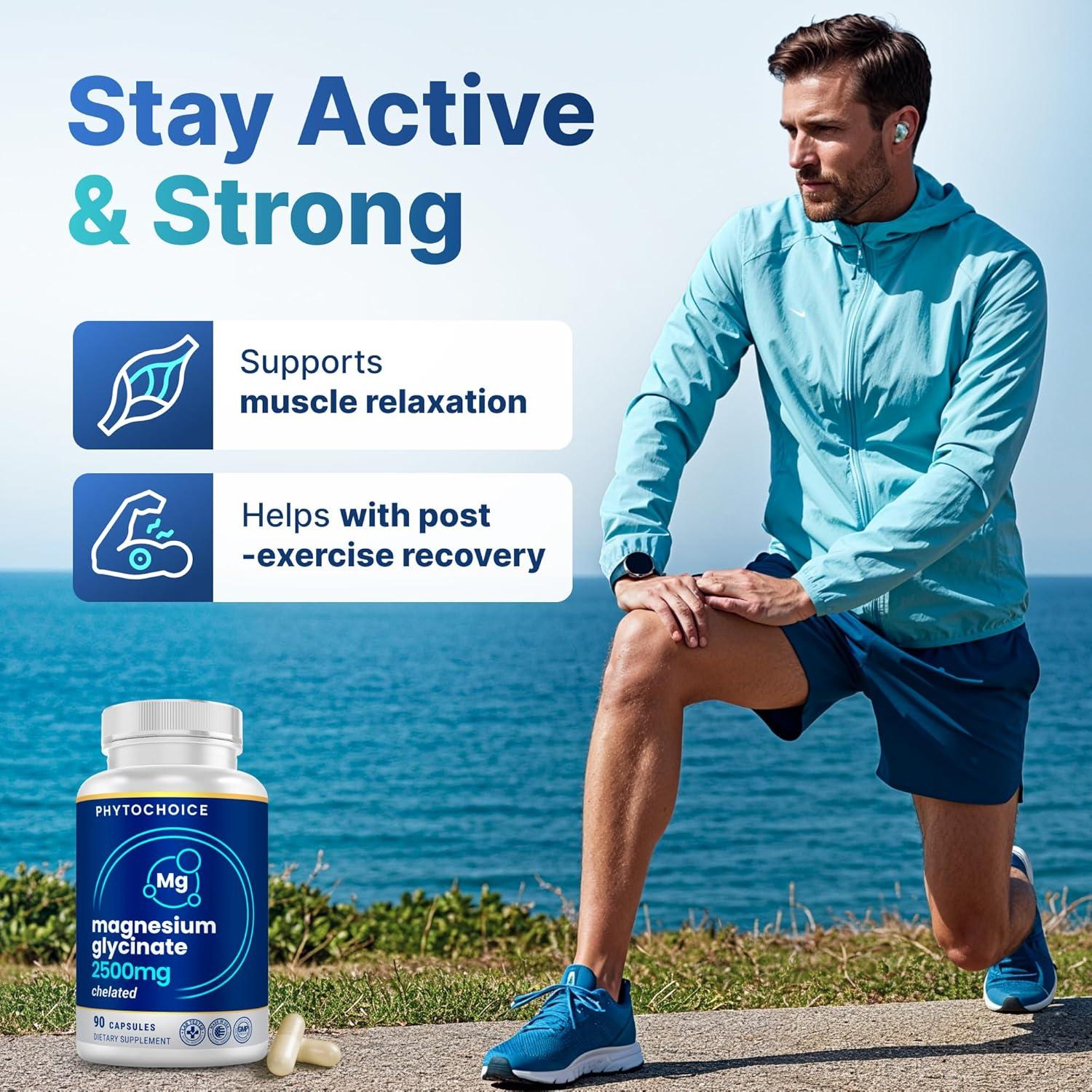 Suplemento Glicinato de Magnesio PHYTOCHOICE 90 Cápsulas