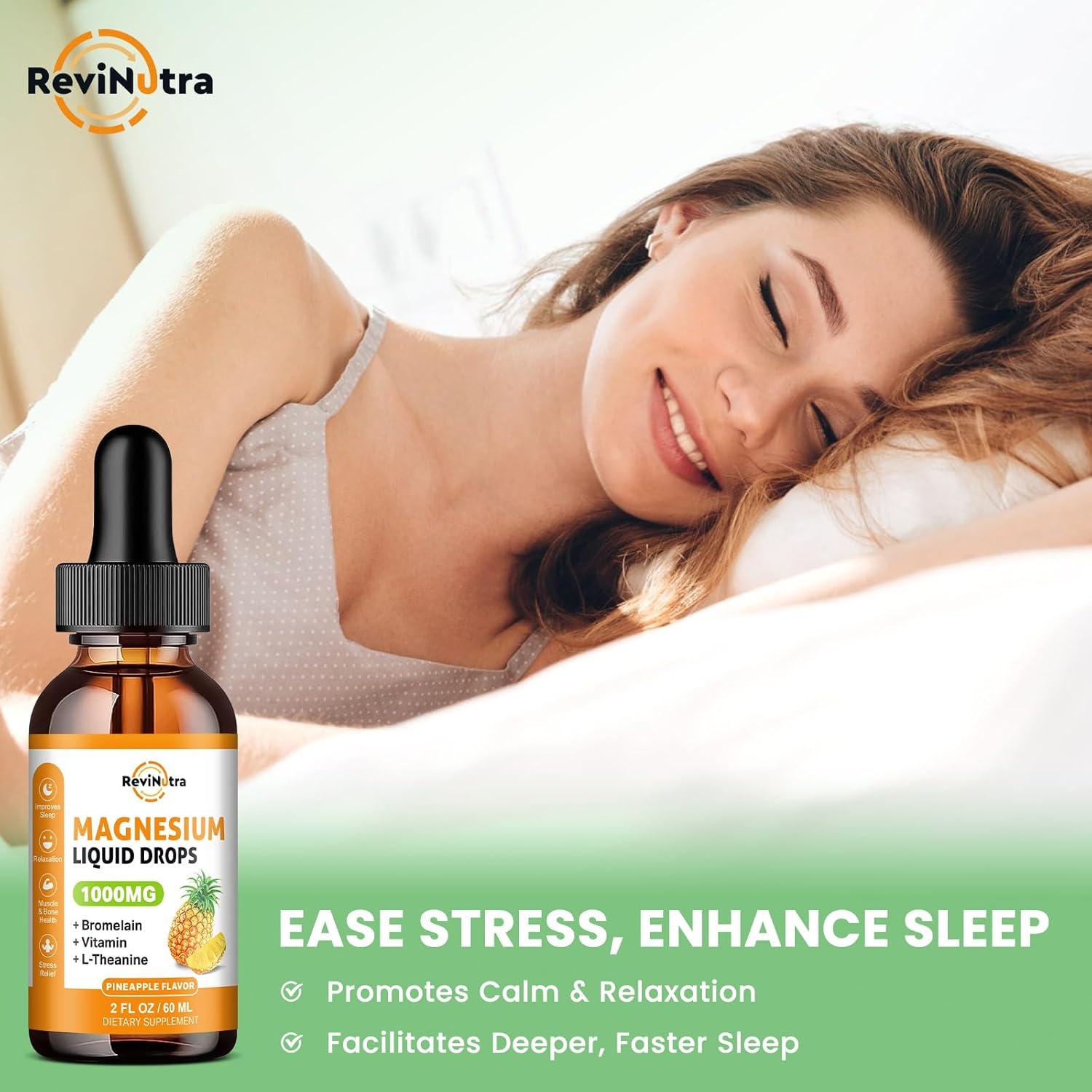 Gotas Líquidas de Glicinato de Magnesio ReviNutra 59 ml