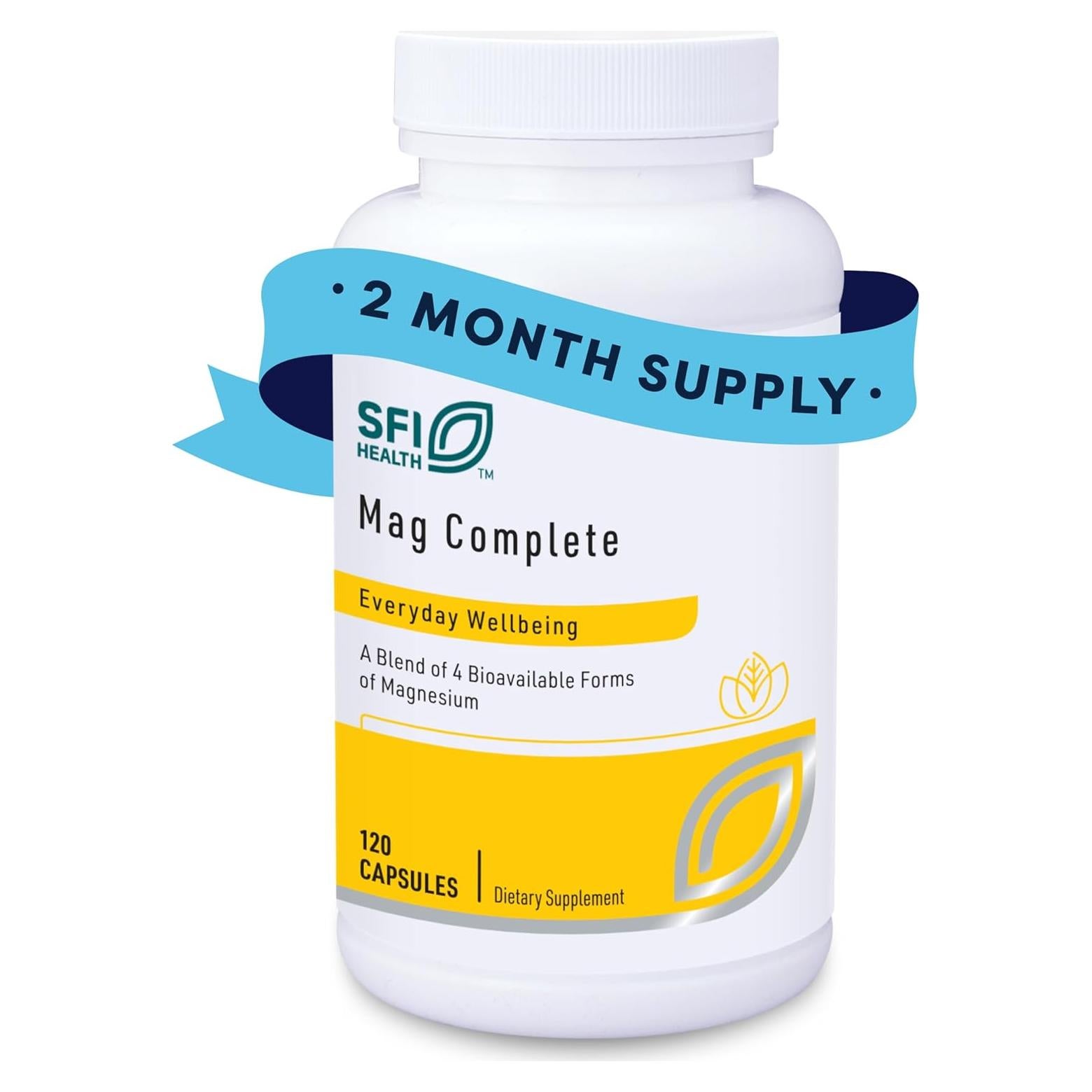 Suplemento de Magnesio Klaire Labs SFI Health 120 Cápsulas