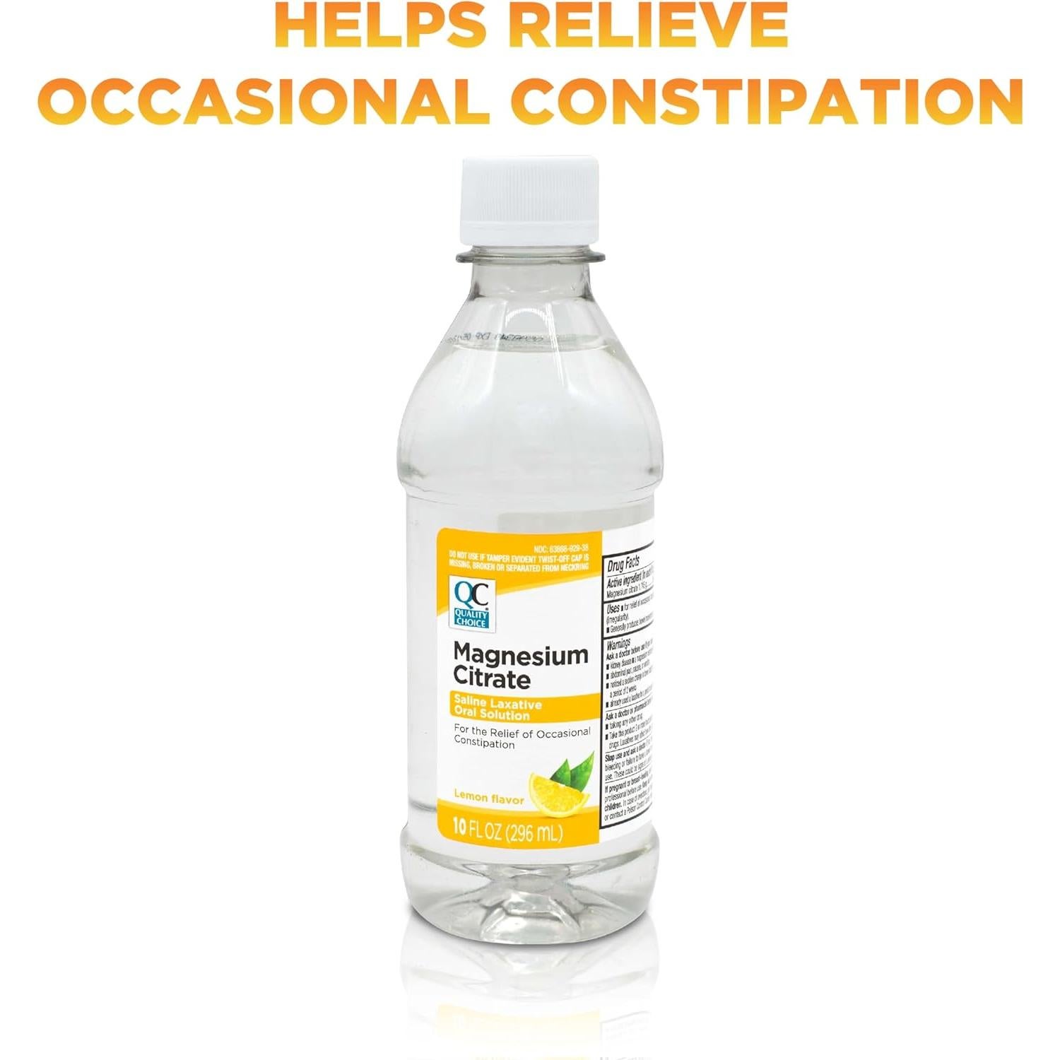 Citrato de Magnesio Quality Choice 295ml Laxante Salino Limón