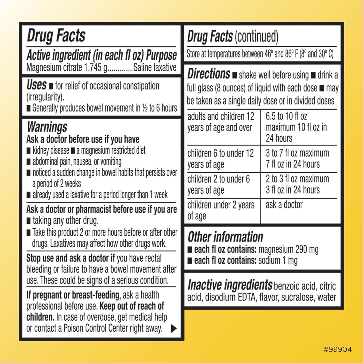 Citrato de Magnesio Quality Choice 295ml Laxante Salino Limón