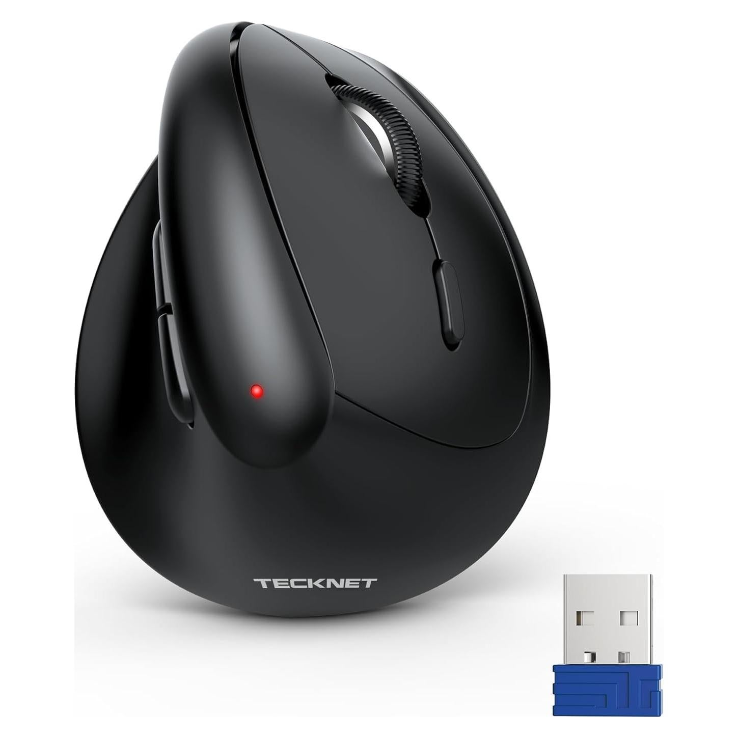 Ratón Inalámbrico Vertical TECKNET 4800DPI para Manos Pequeñas