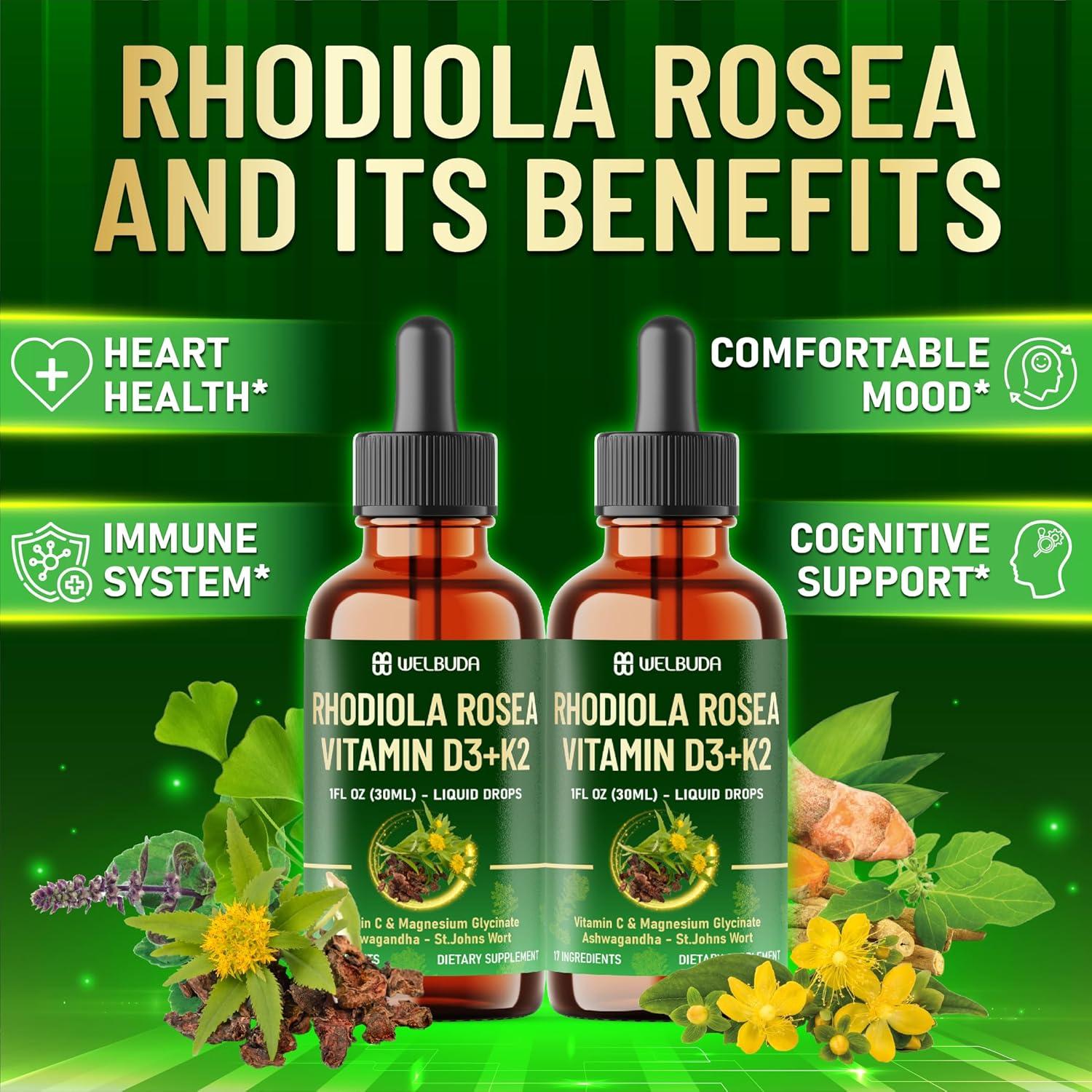 Suplemento Líquido Rhodiola Rosea 17 en 1 - 30 ml - WELBUDA