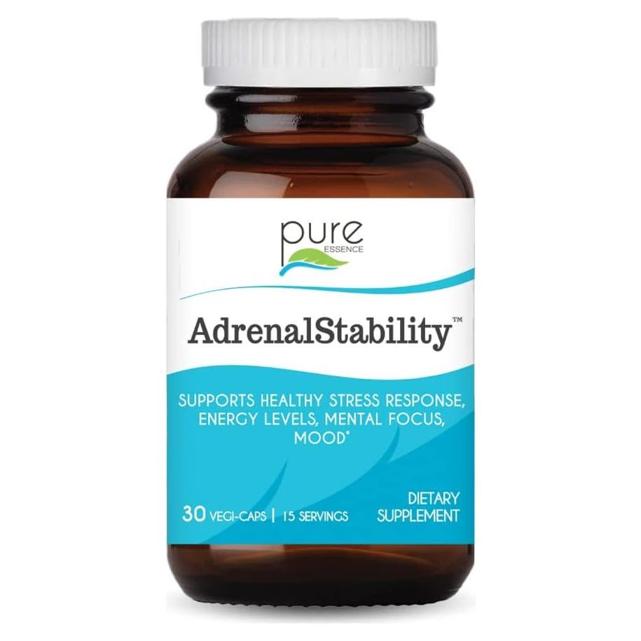 Estabilidad Adrenal Pure Essence - Suplemento Adaptógeno 30 Cápsulas