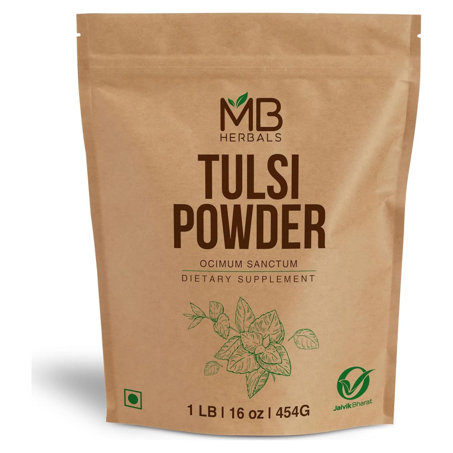 Polvo de Tulsi Orgánico MB Herbals 454g - Té Saborizado