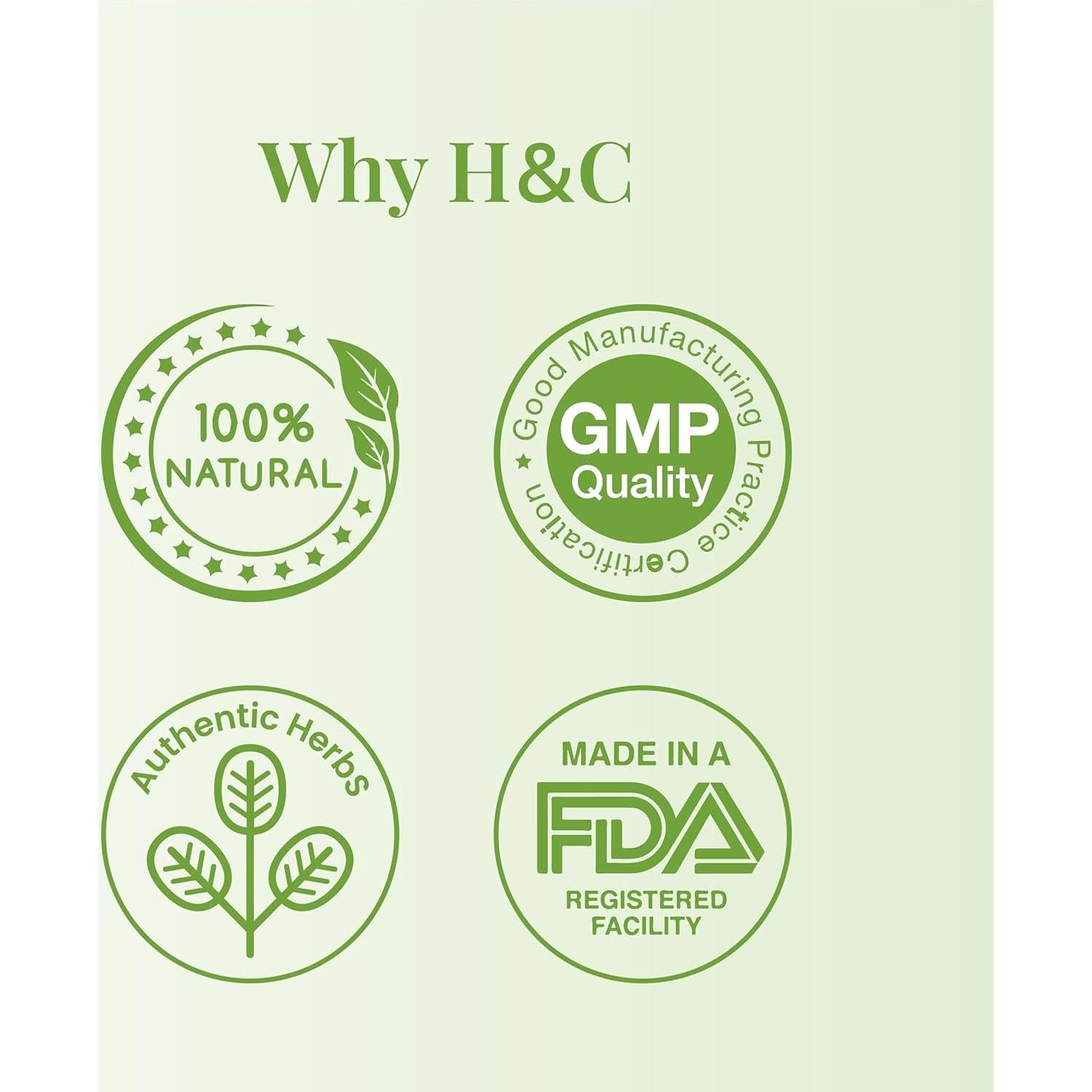 Polvo de Hojas de Tulsi 100% Natural H&C 227g Suplemento