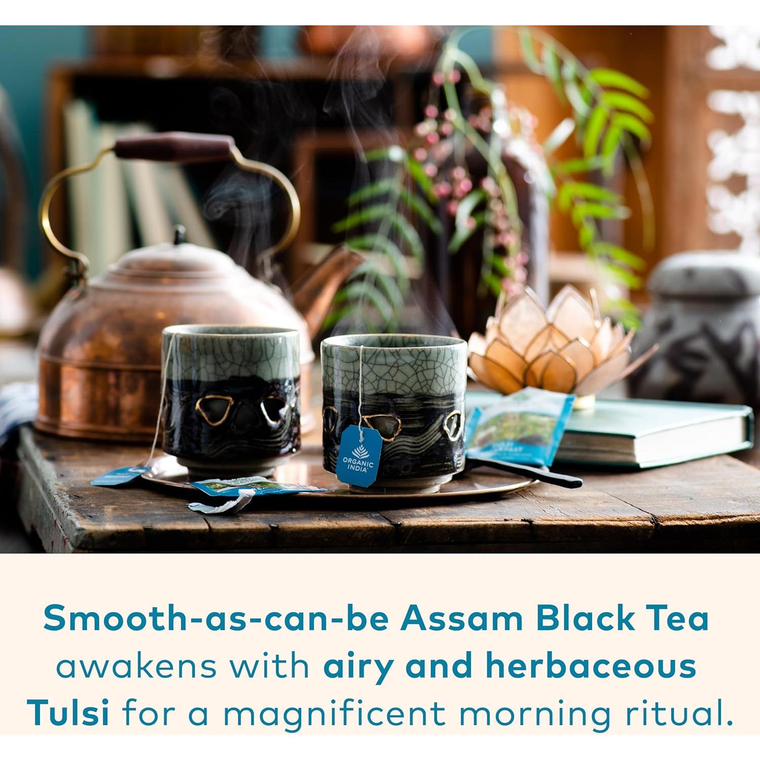 Té Herbal Tulsi Organic India - Albahaca Sagrada 18 Bolsitas