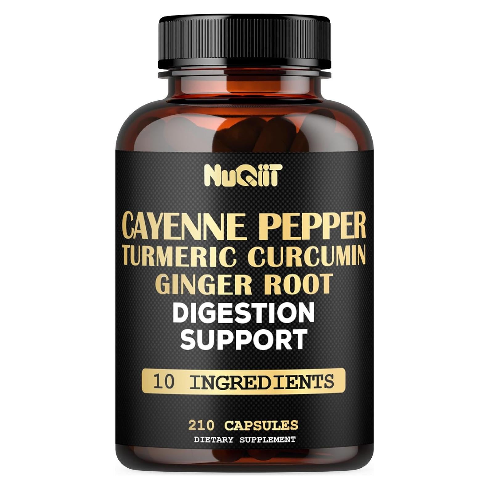 Suplemento de Pimienta de Cayena NUQIIT - 210 Cápsulas Salud Digestiva