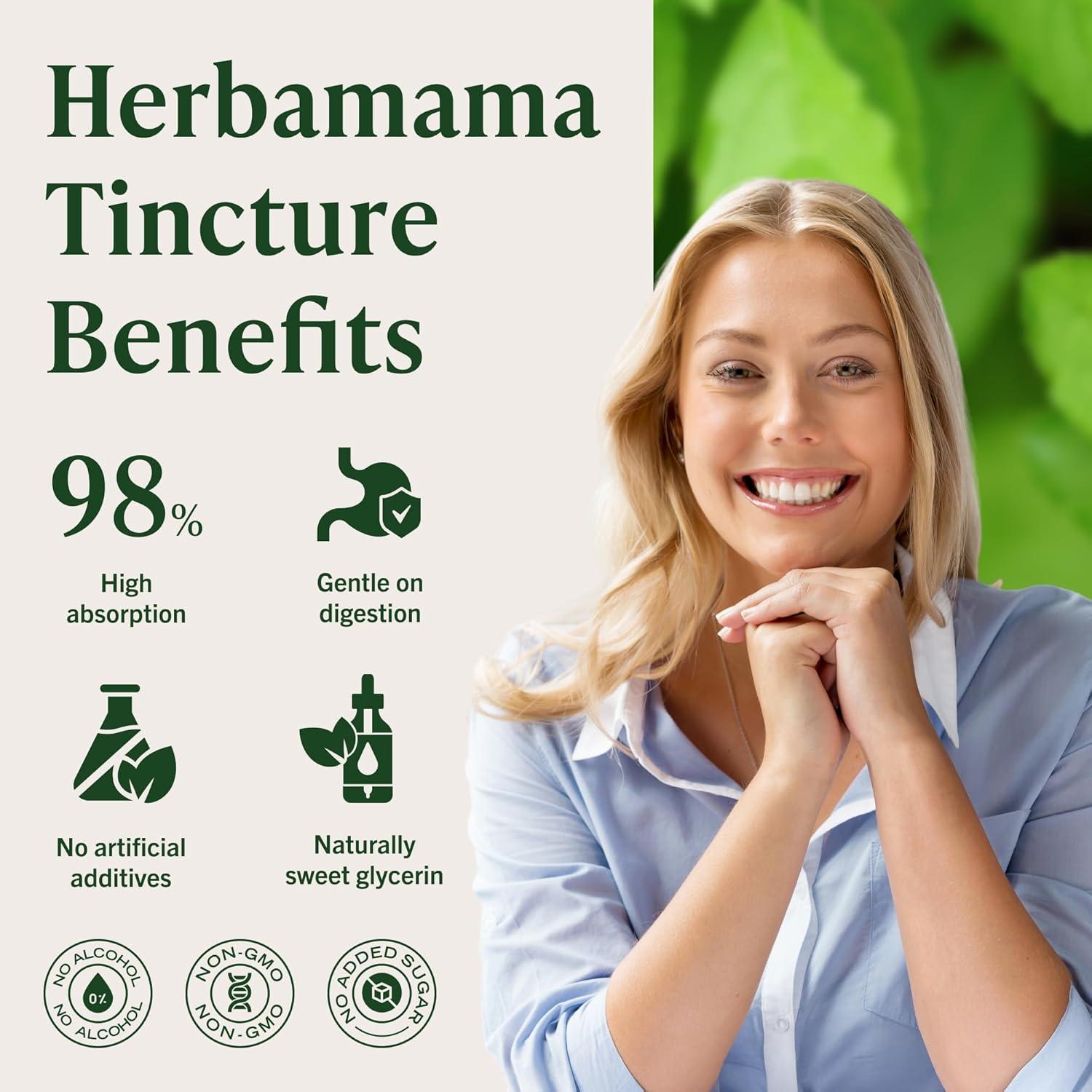 Tintura de Albahaca Sagrada Tulsi Herbamama 118 ml - Vegana y Sin OGM