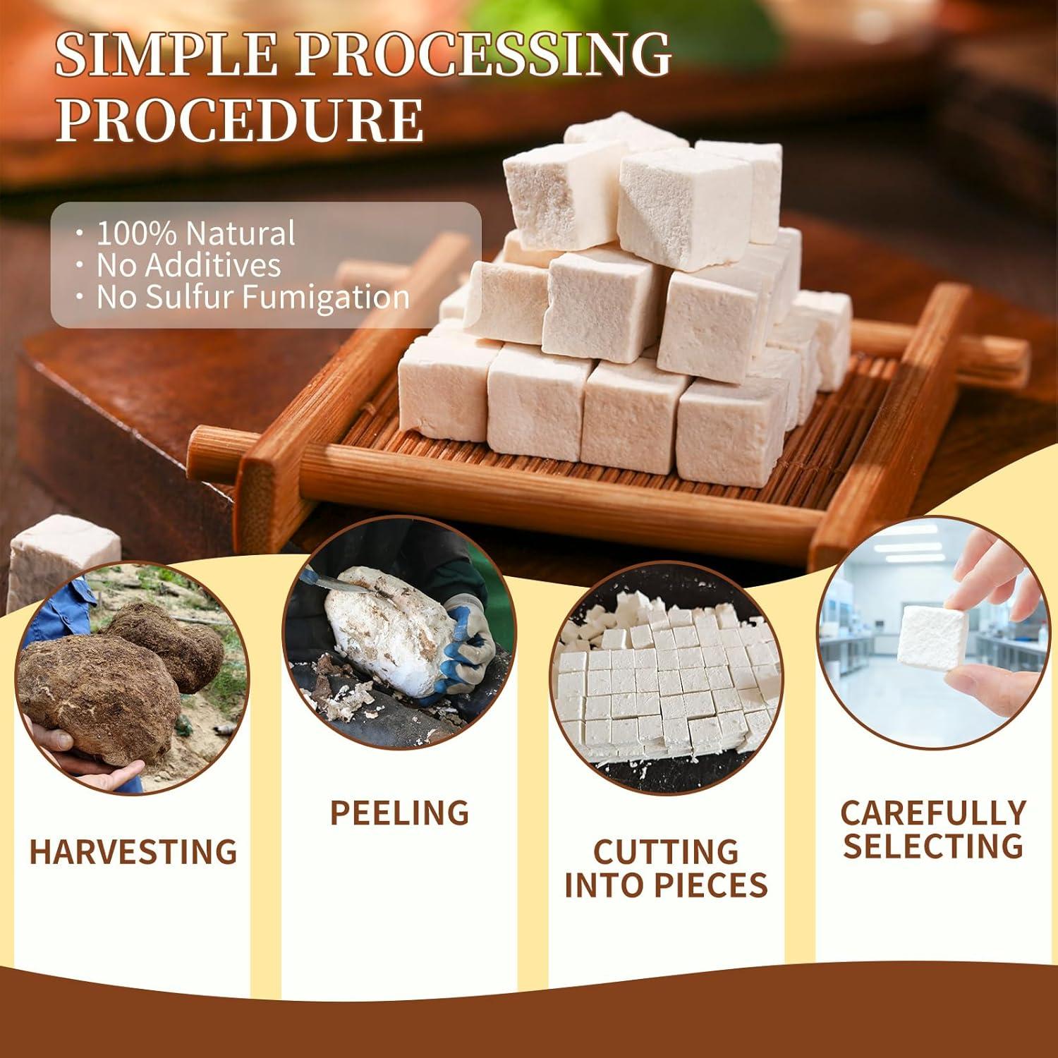 Poria Cocos Wanhua Hall Premium 360g - Hongo Sin Azufre