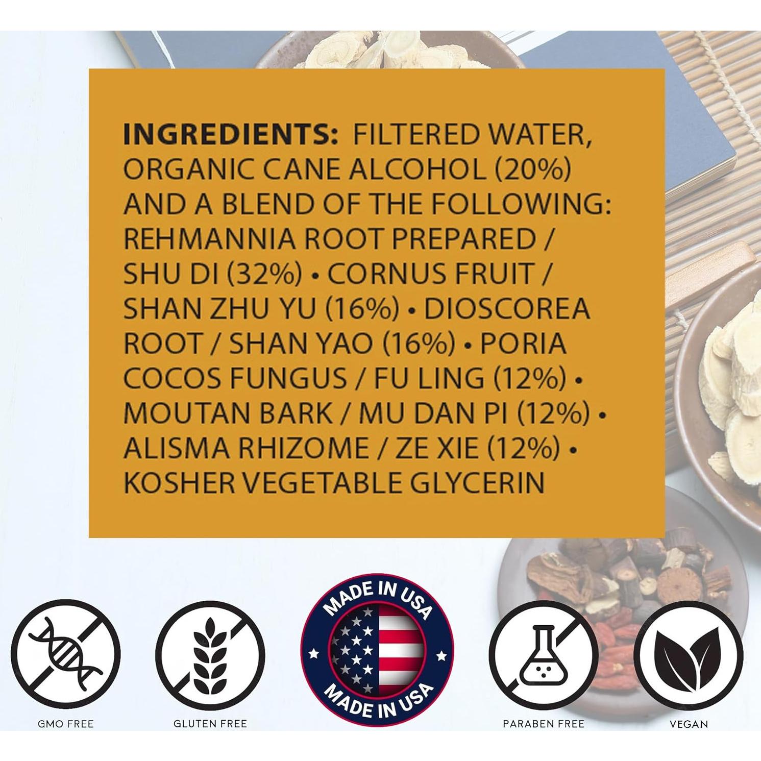 Tintura Herbal Rehmannia Six root + spring 29.57 ml - Suplemento TCM