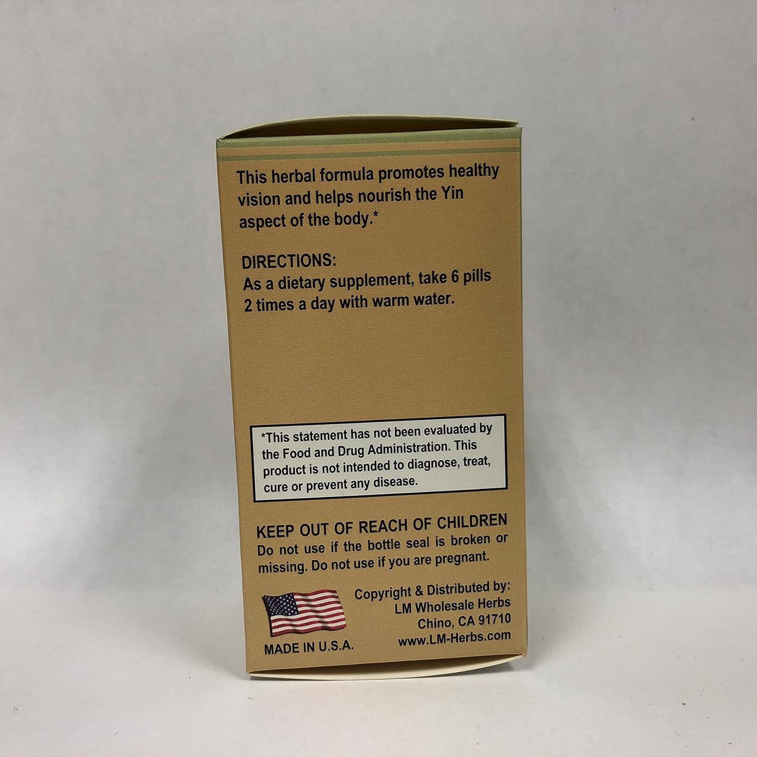 Suplemento Herbal Wolfberry Qi Ju Di Huang Wan 100 Píldoras