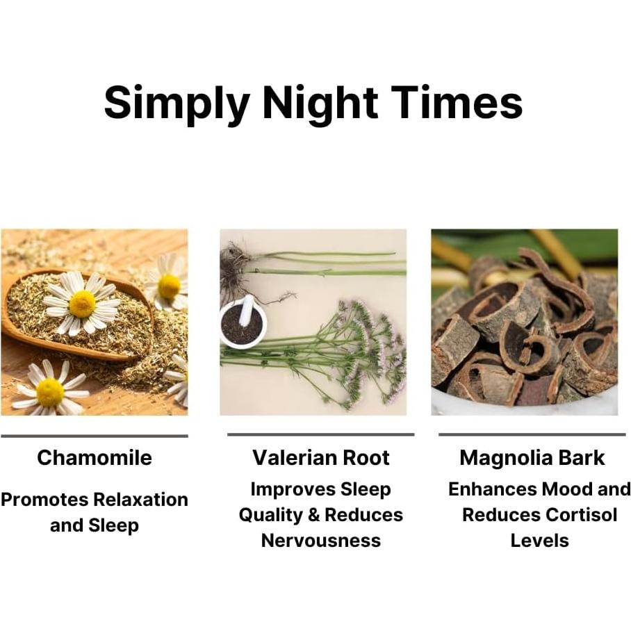 Suplemento Herbal Simple Noche Tiempo - 84 Cápsulas