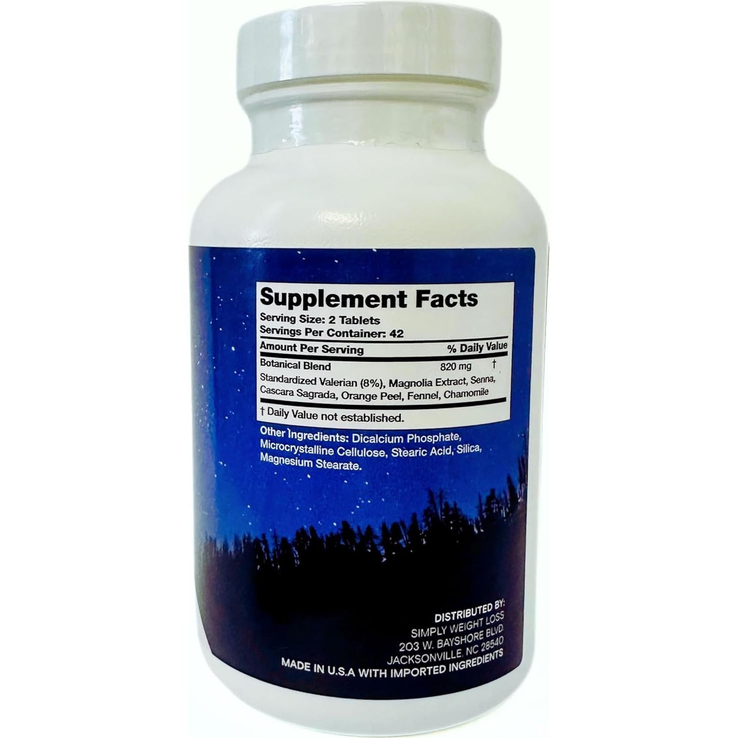 Suplemento Herbal Simple Noche Tiempo - 84 Cápsulas