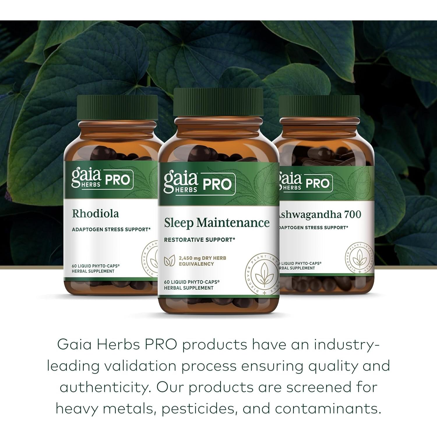 Suplemento Gaia Herbs PRO Sueño Saludable - 60 Cápsulas