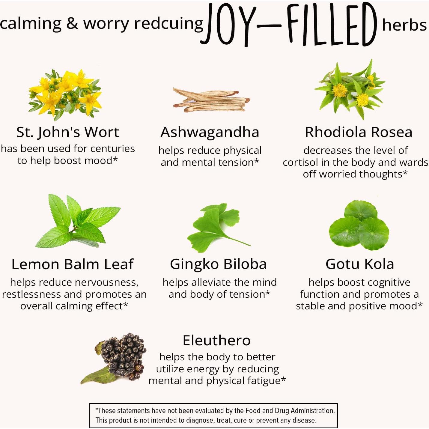 Suplemento Natural de Cortisol y Ánimo Happy Healthy Hippie