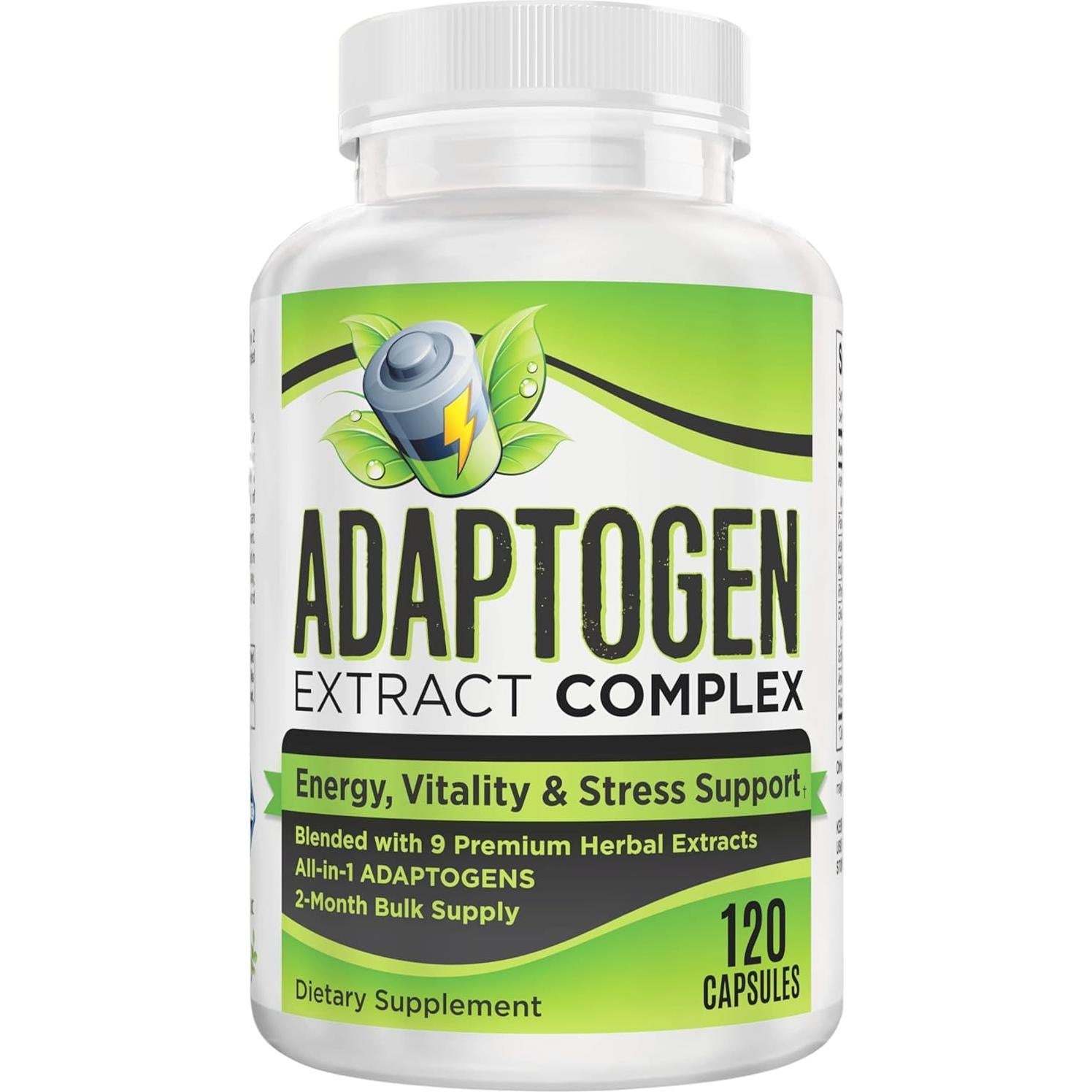 Suplemento Adaptógeno 9-en-1 Elevate Recovery 120 Cápsulas