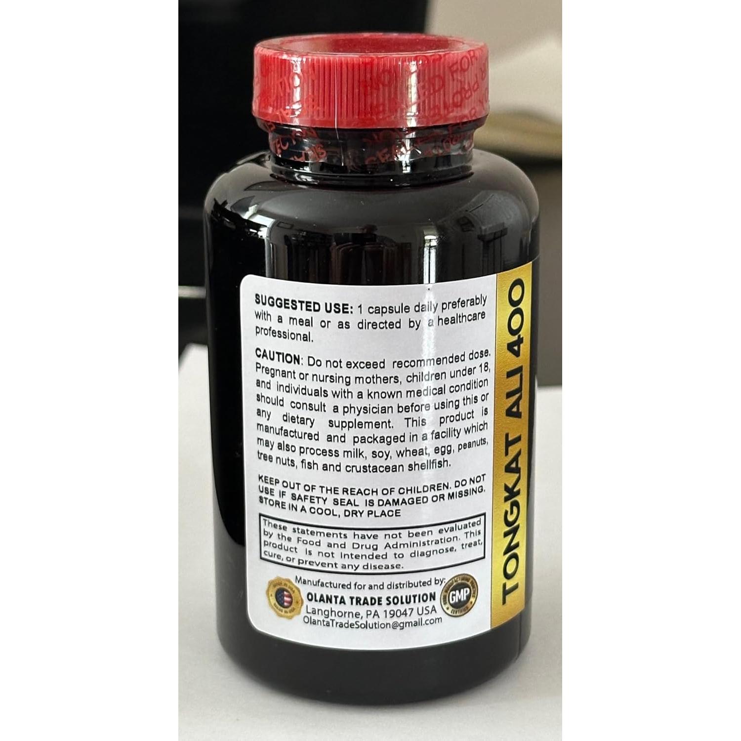 Cápsulas de Longjack Tongkat Ali Vitalabs - 60 unidades