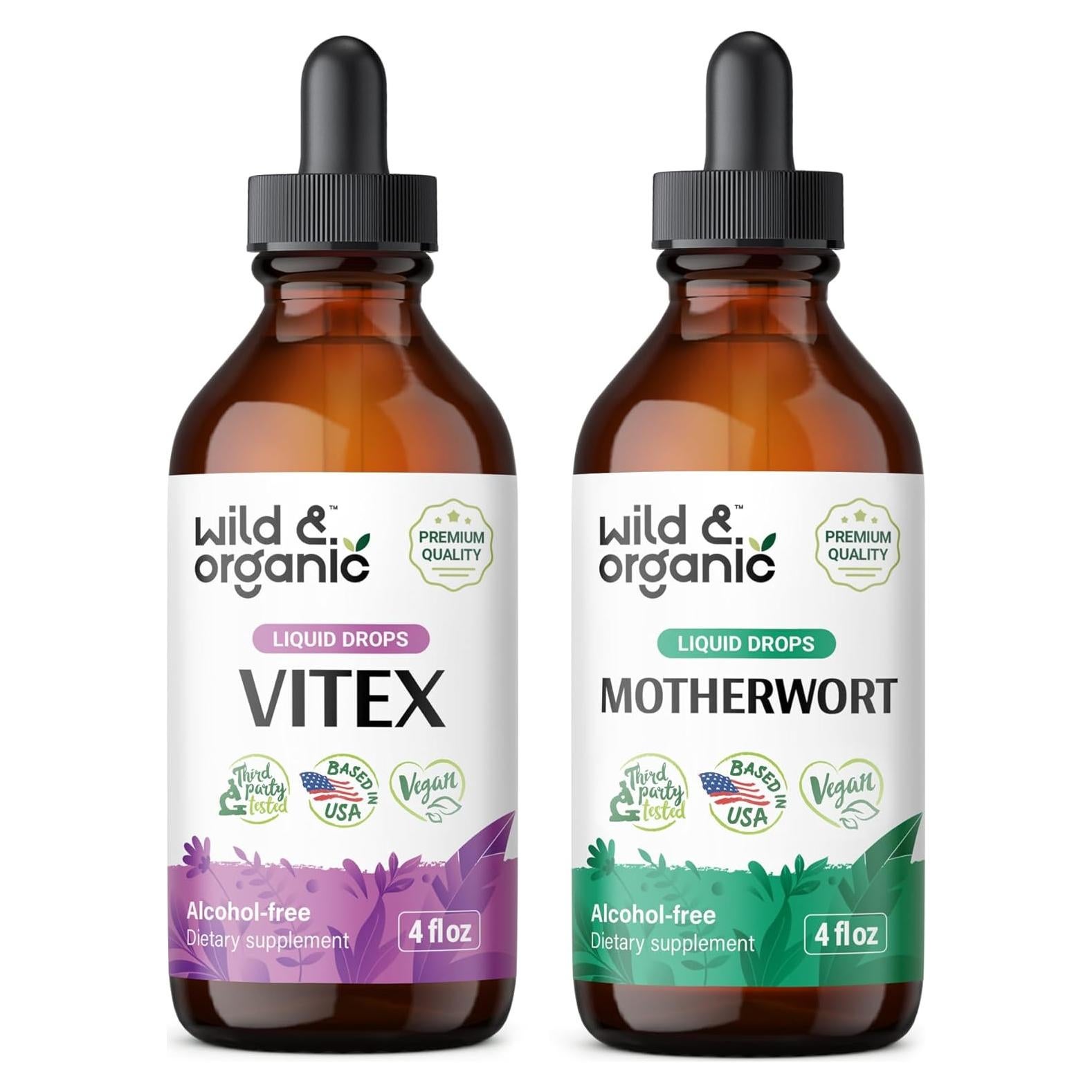 Tintura Orgánica de Vitex y Madre Selva 118 ml - Sin Alcohol