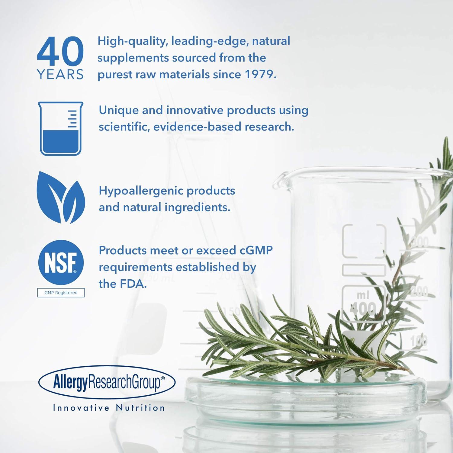 Suplemento CurcuWIN 500mg Allergy Research Group - Cápsulas Vegetarianas de Cúrcuma Orgánica