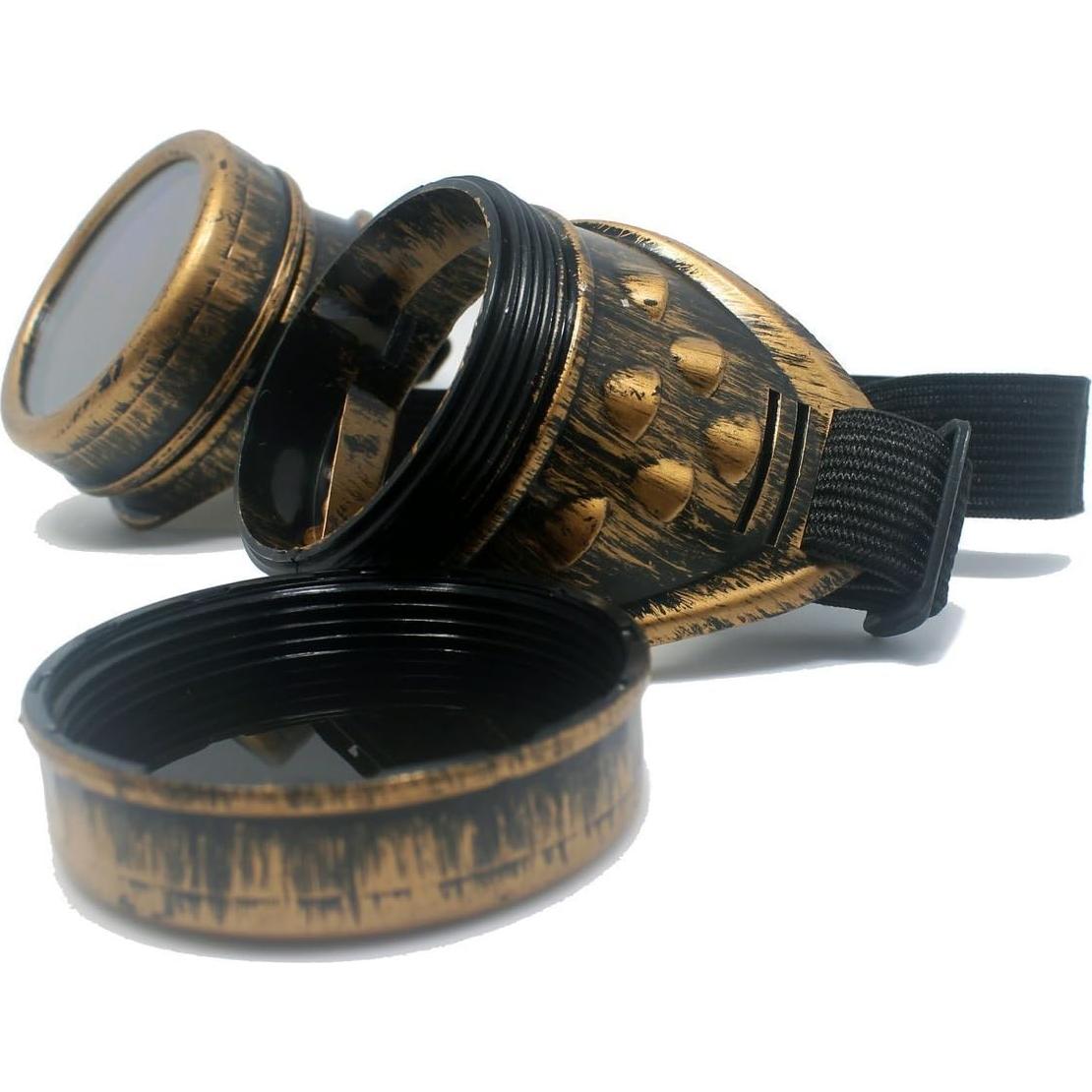 Gafas Steampunk Vintage WEICHUAN con Lentes Intercambiables