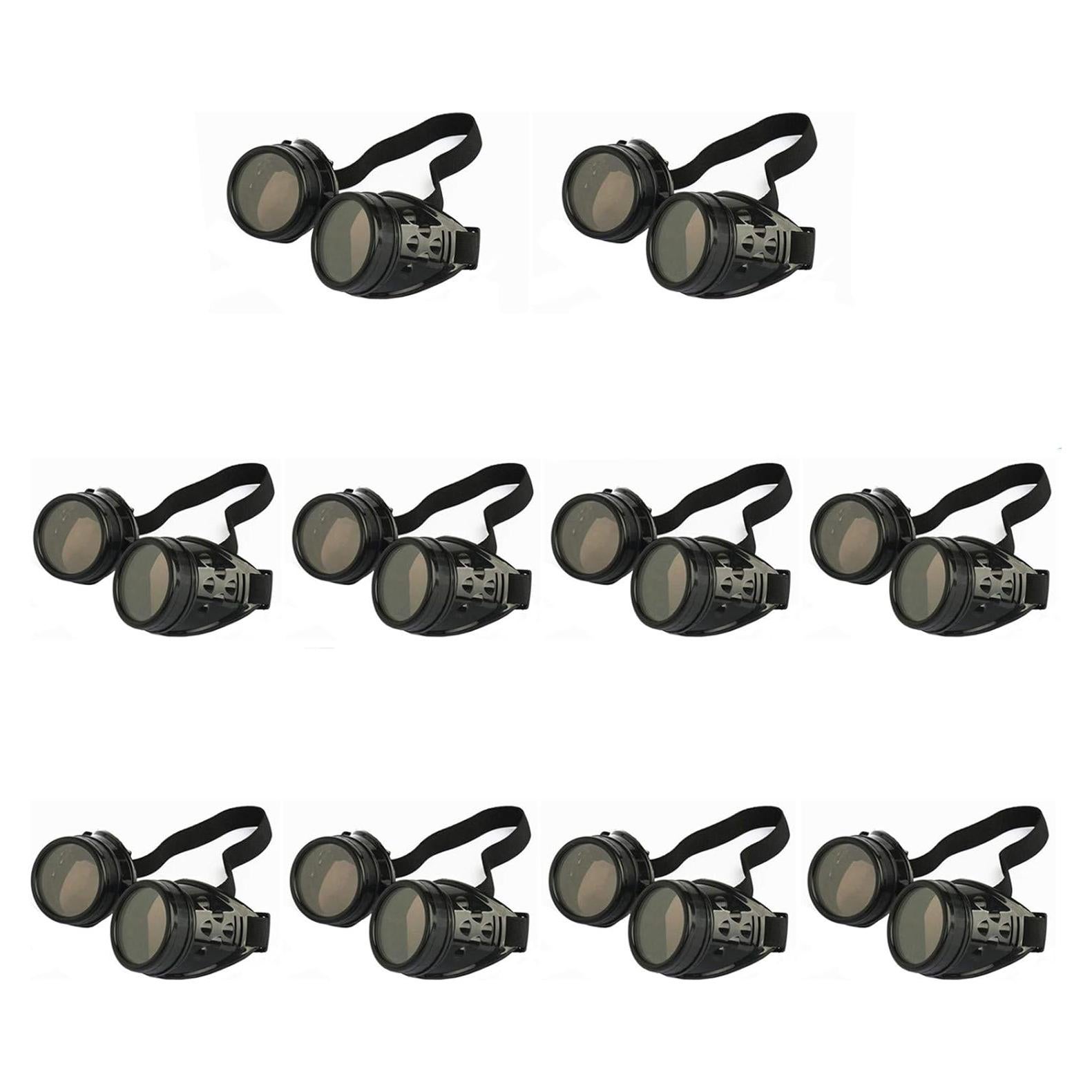 Gafas Steampunk WEICHUAN 10 Pares Vintage Unisex