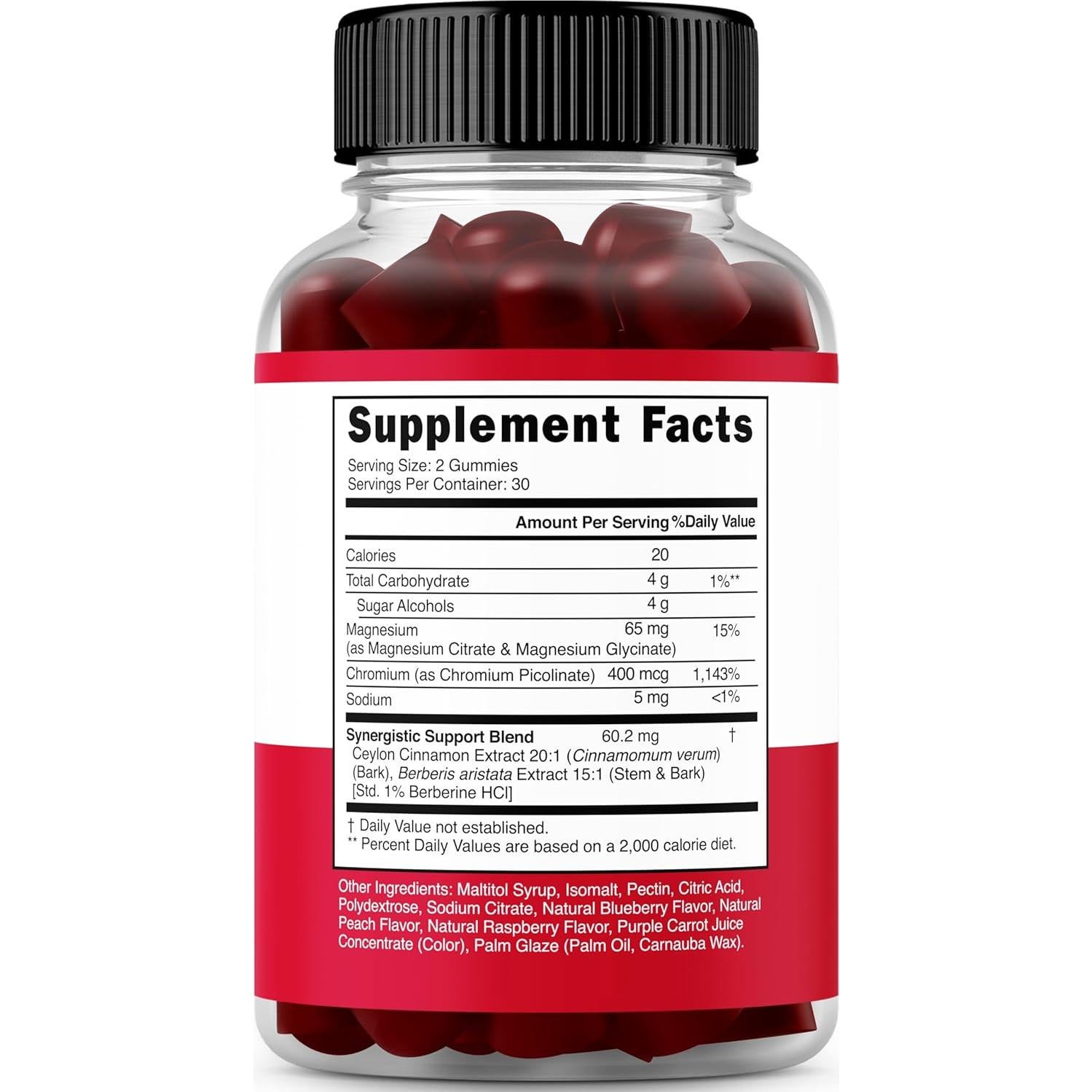 Gomitas de Berberina Sin Azúcar Dorado Nutrition 60 Unidades