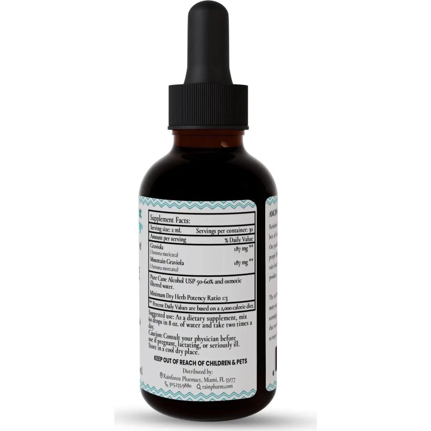 Extracto Líquido Graviola Max Rainforest Pharmacy 60ml - Bienestar Celular