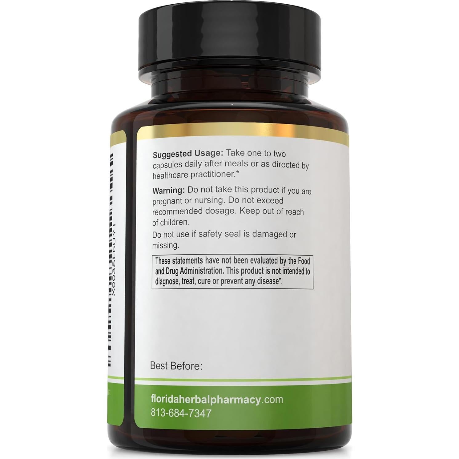 Cápsulas de Suplemento Herbal Albaricoque-Graviola 500 mg - Farmacia Herbal de Florida