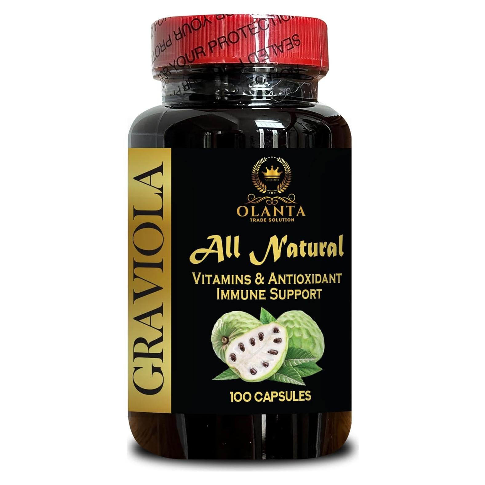 Extracto de Graviola Vitalabs - 100 Cápsulas Orgánicas