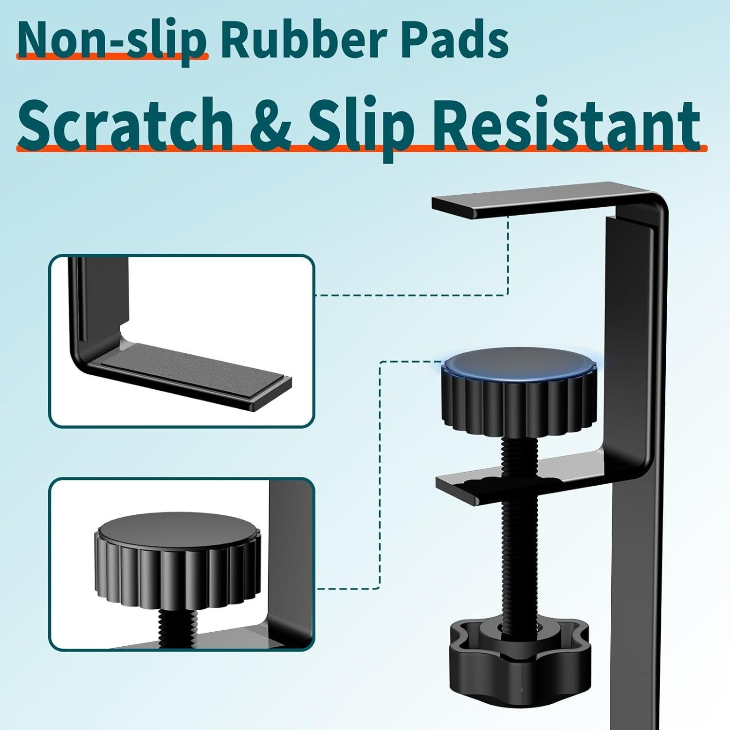 Bandeja de gestión de cables Kaiferty negra para escritorio