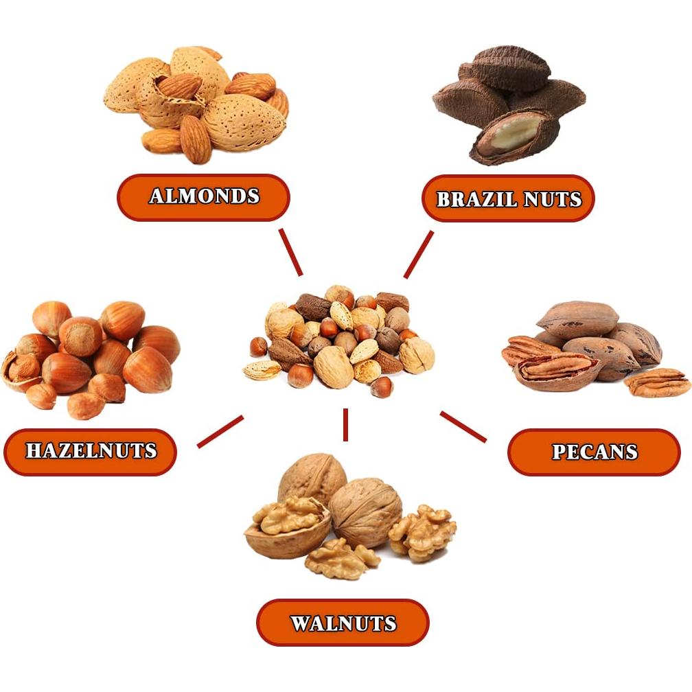 Mezcla de Nueces Crudas en Cáscara Presto Sales 453g