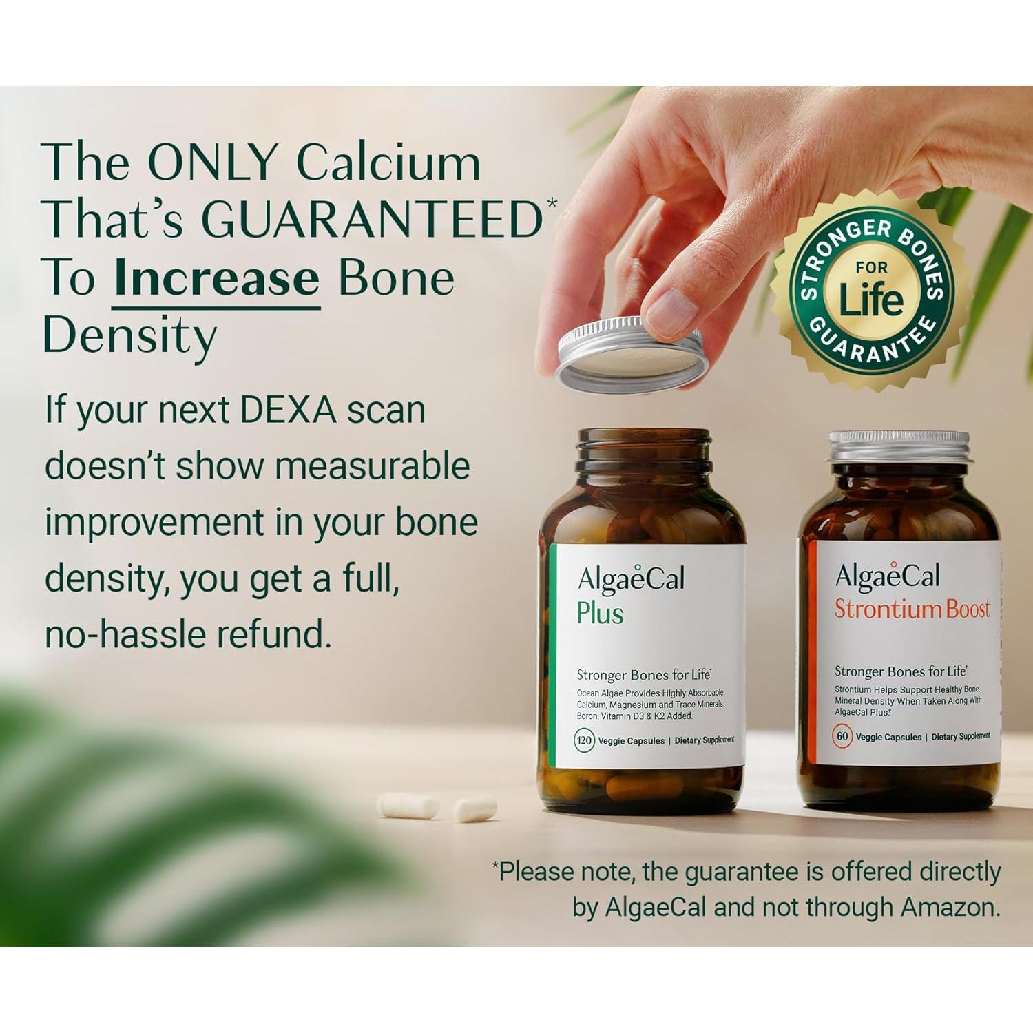 Paquete Constructor de Huesos AlgaeCal con Omega 3 y Libro