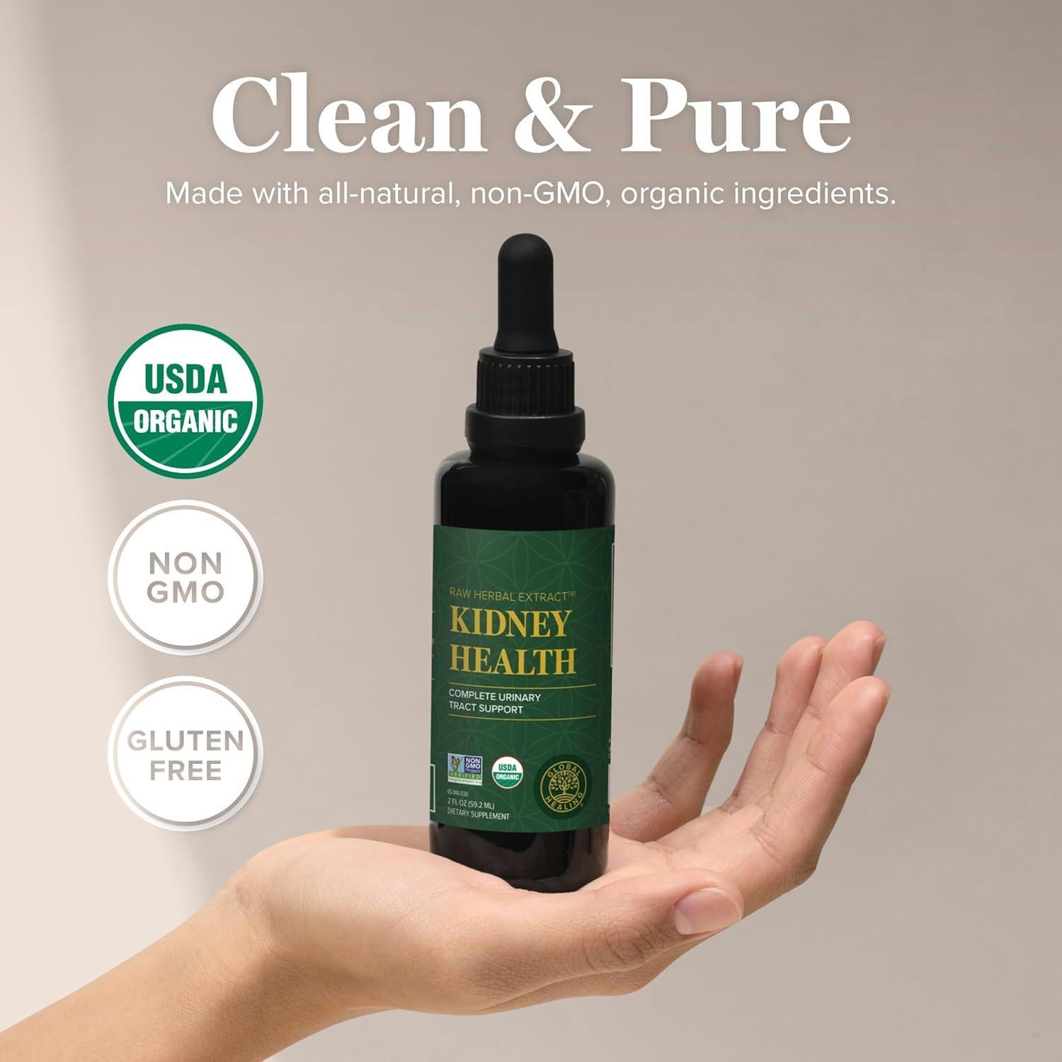 Suplemento Líquido Salud Renal Orgánica Global Healing 59 ml