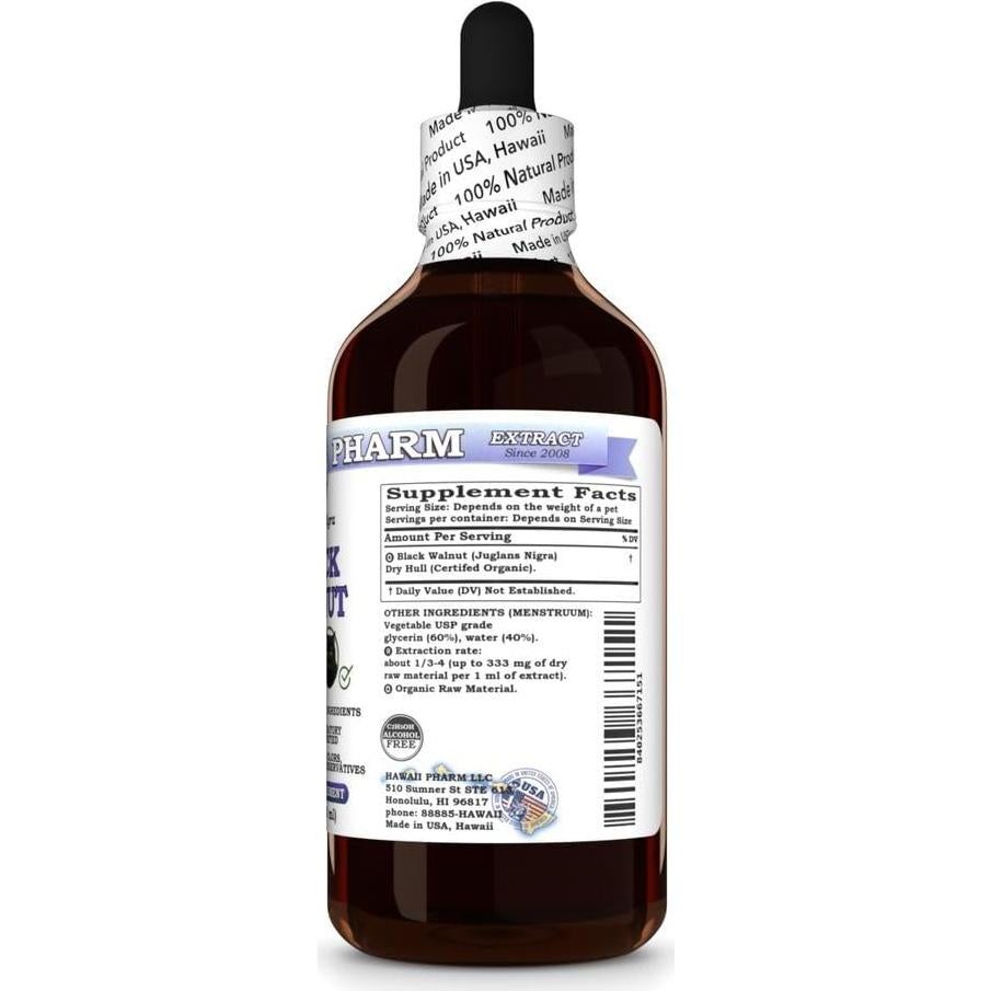 Extracto Líquido Natural de Nogal Negro Hawaii Pharm 113.4 ml
