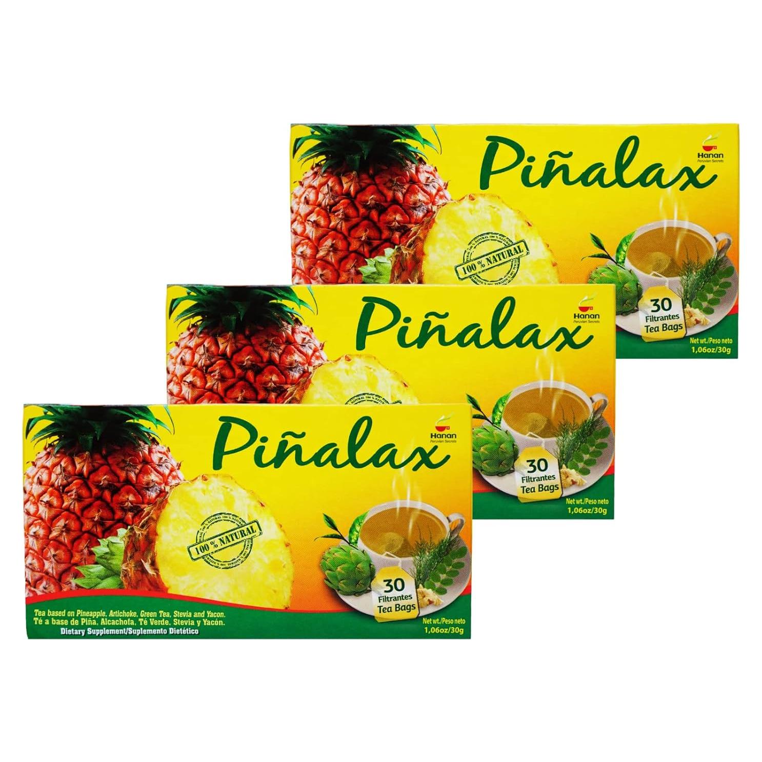 Té Detox Pinalax 90 Bolsitas - Piña, Alcachofa, Té Verde