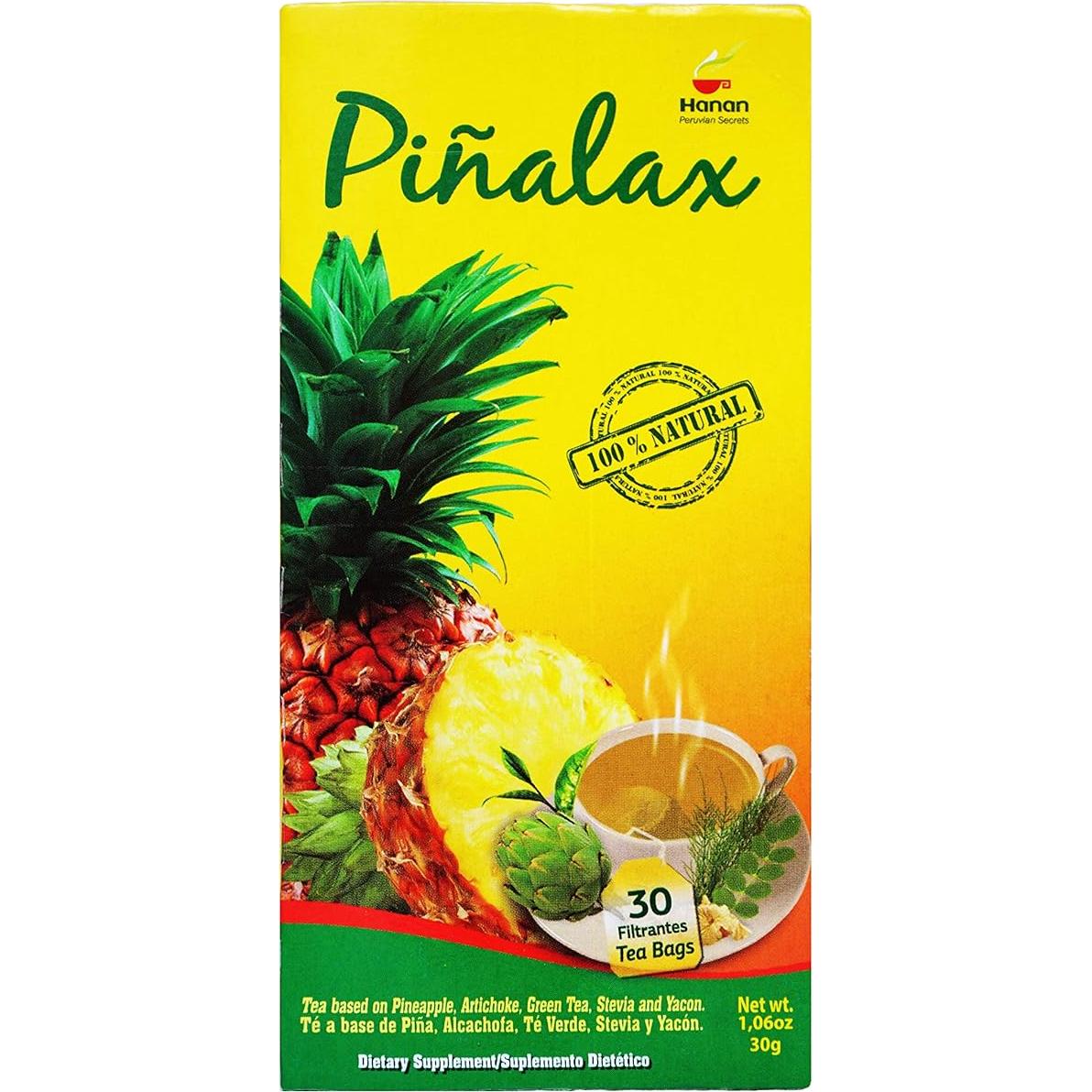 Té Detox Pinalax 90 Bolsitas - Piña, Alcachofa, Té Verde
