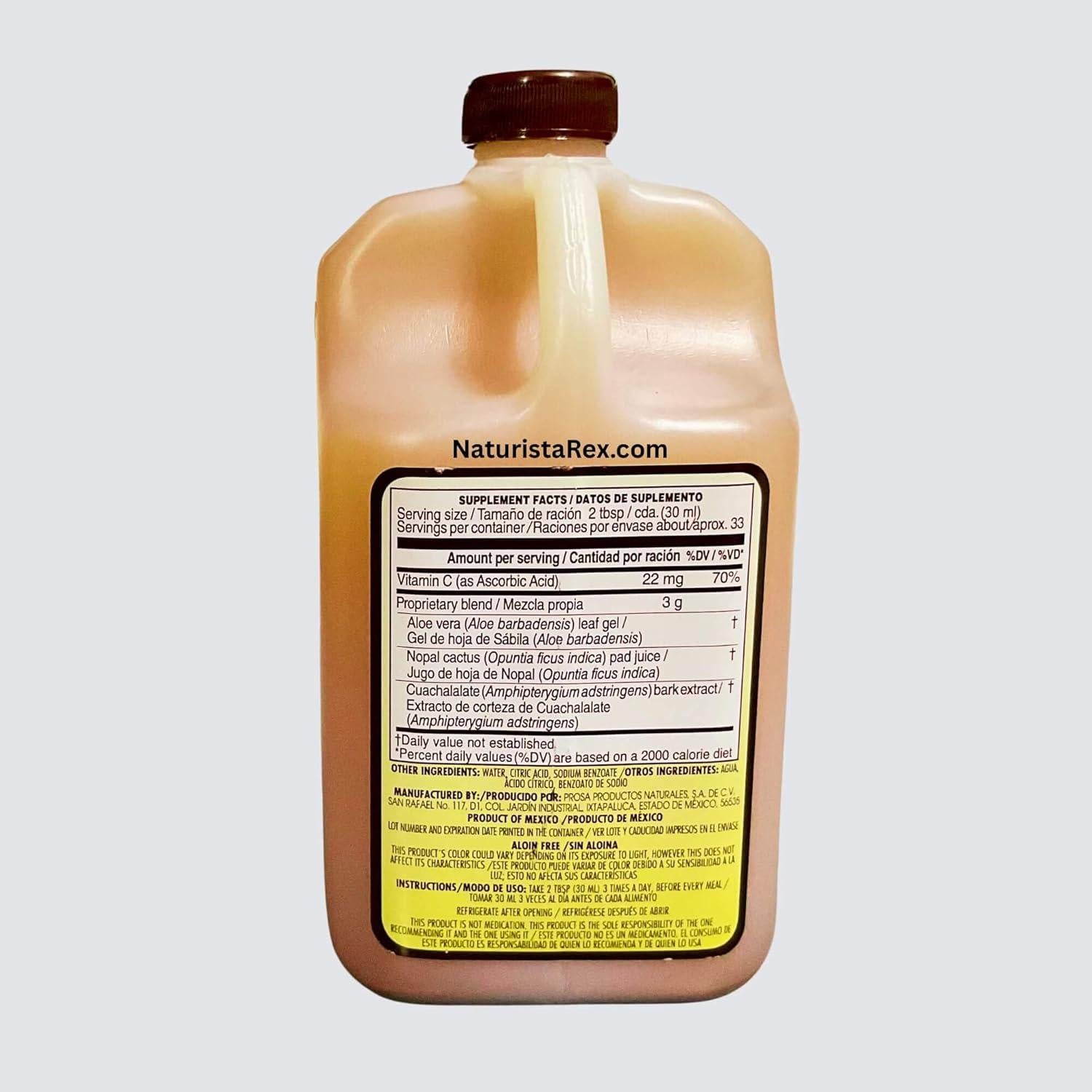 Suplemento Herbal Madre-Tierra Sábila Nopal Cuachalalate 1L