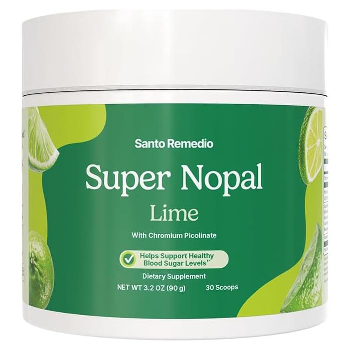 Super Nopal en Polvo Santo Remedio 90g Sabor Lima