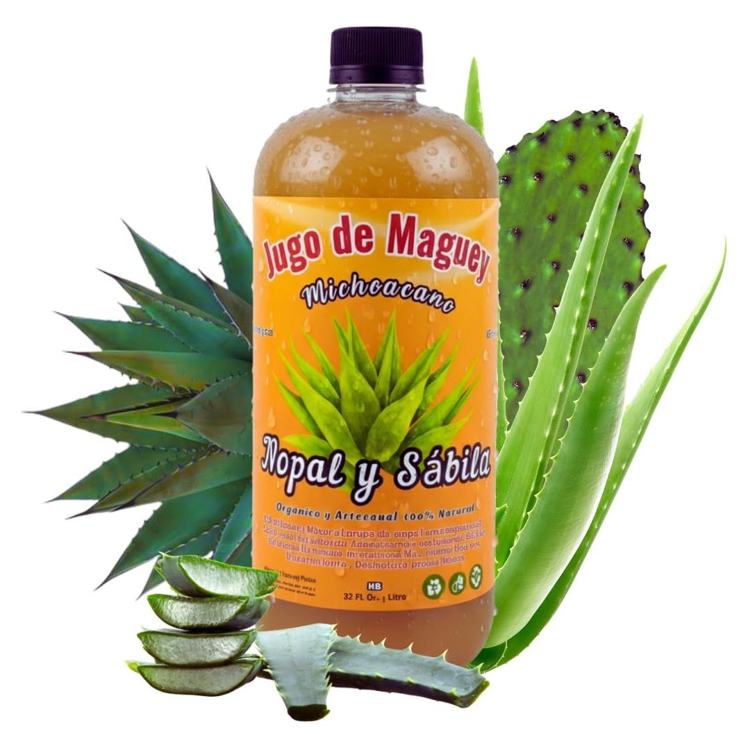 Jugo de Maguey Viral con Aloe Vera y Nopal 946 ml - Natural